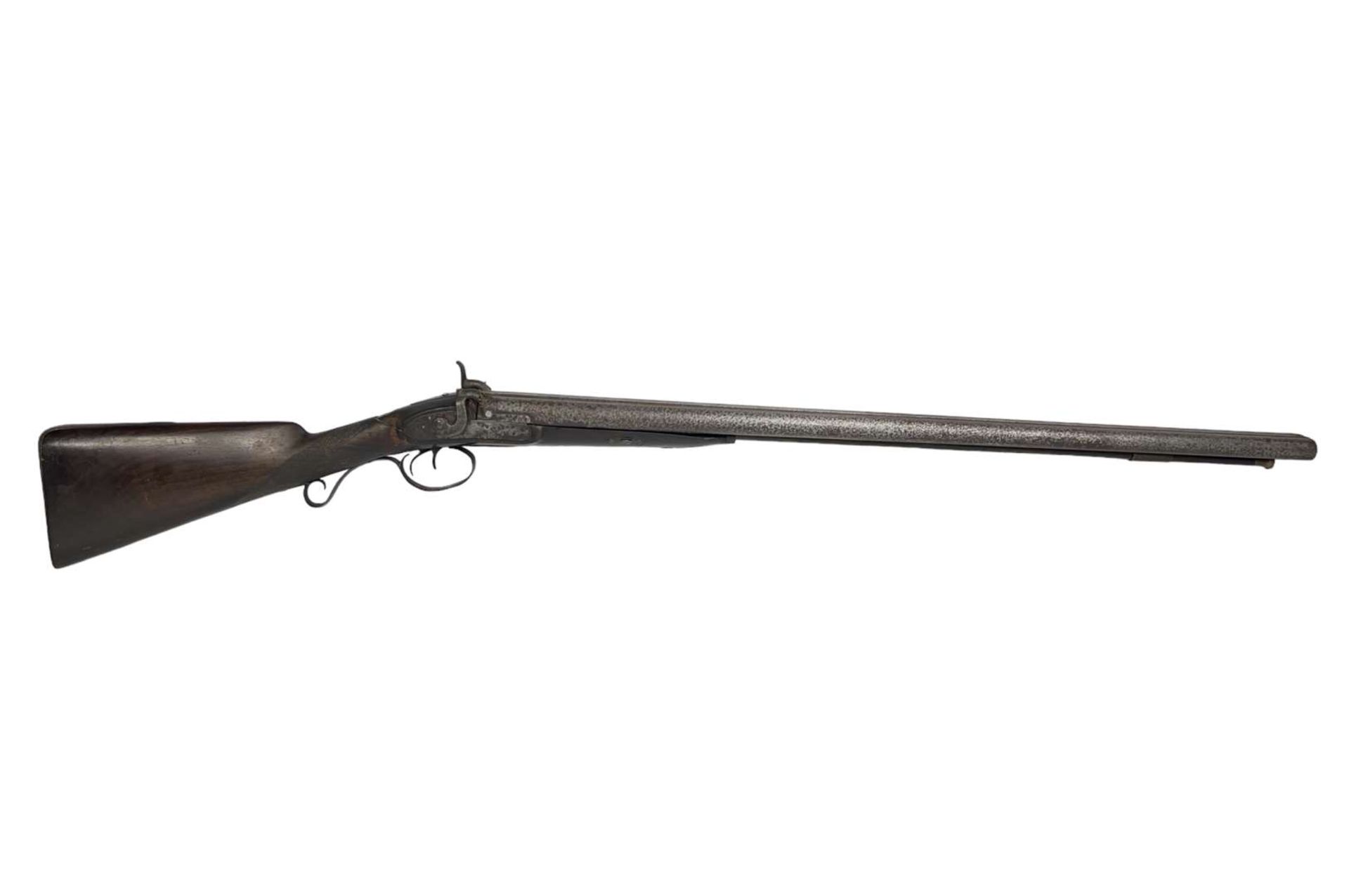 18th/19th Century Percussion Double Barrel Hunting Rifle - Image 2 of 7