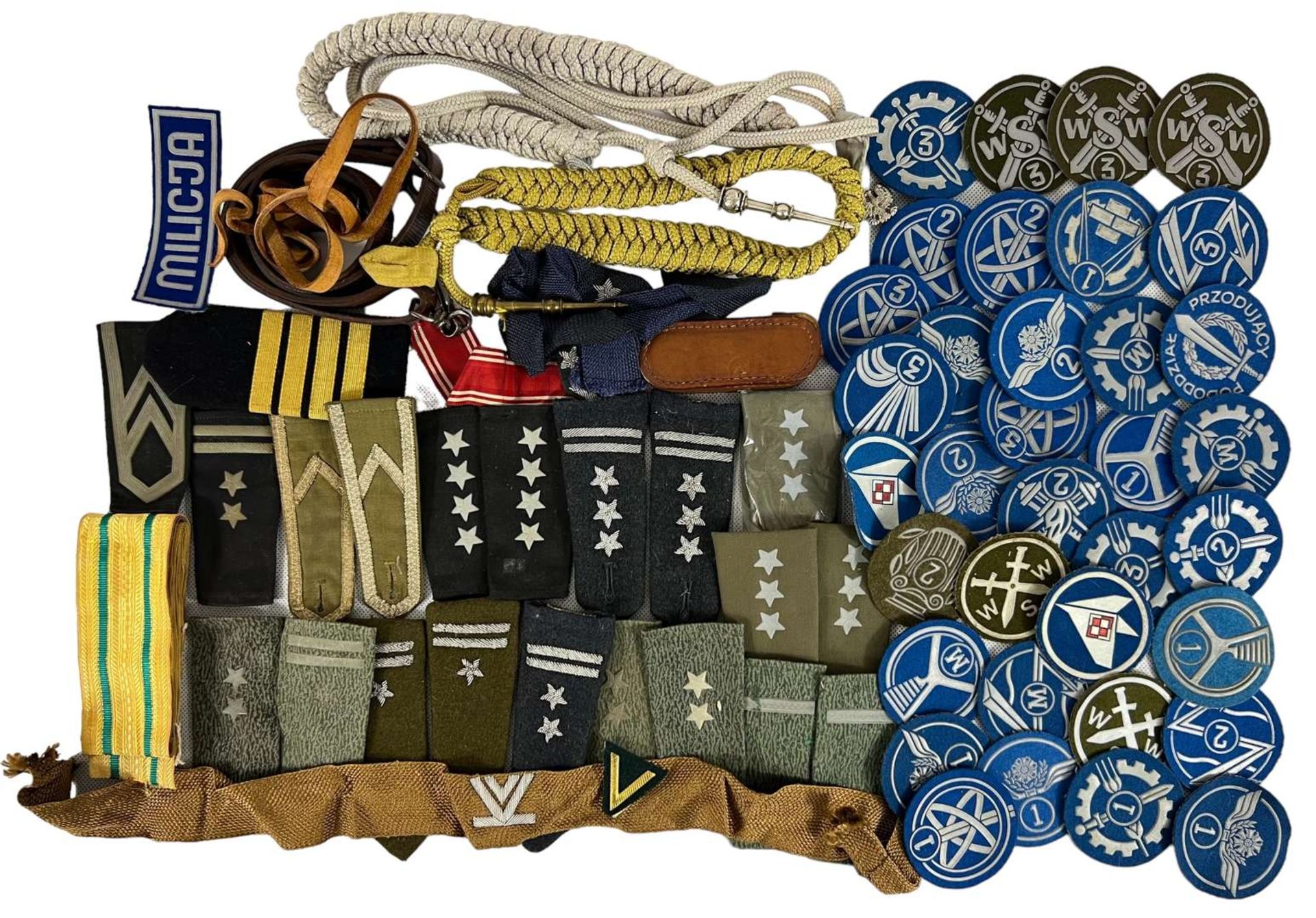 post-WW2 Polish Huge Group of patches & uniform elements