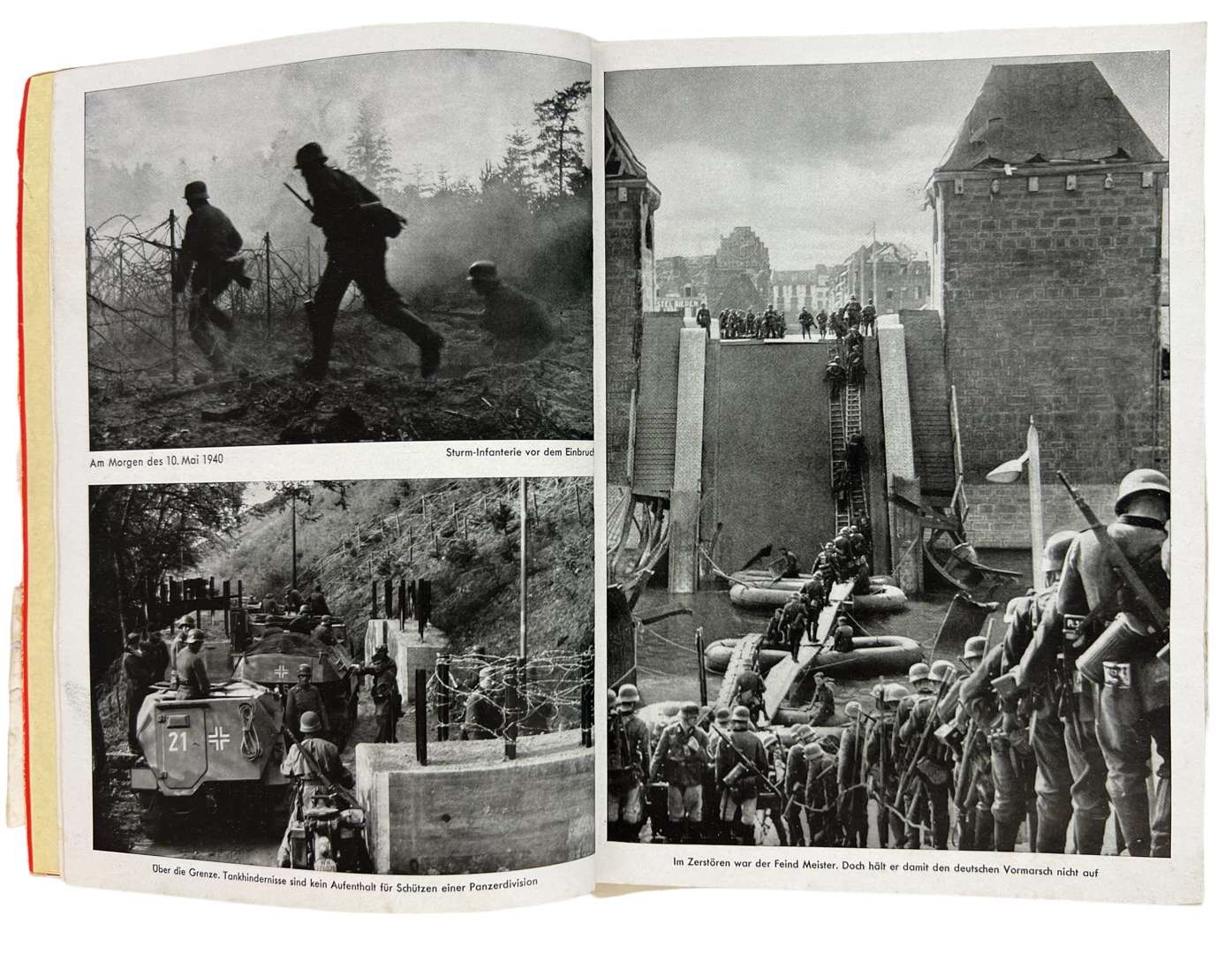 WW2 German Book "Mit Hitler im Westen", Heinrich Hoffmann - Image 3 of 3