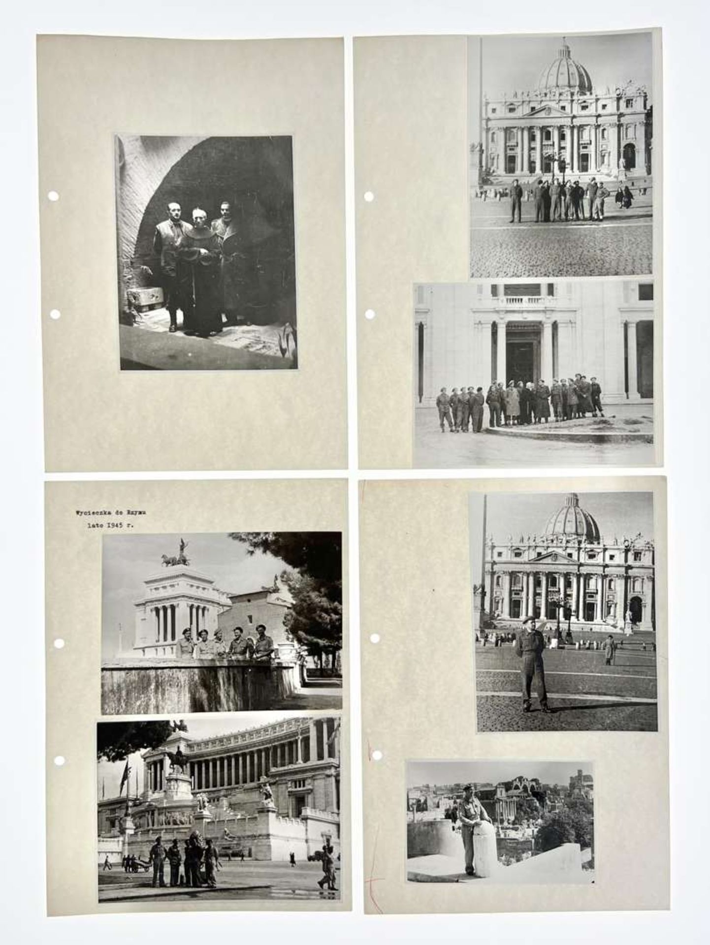 WW2 Polish Photo - Set of Photos by Lt. Jerzy Gołaszewski - Trip to Rome, summer 1945