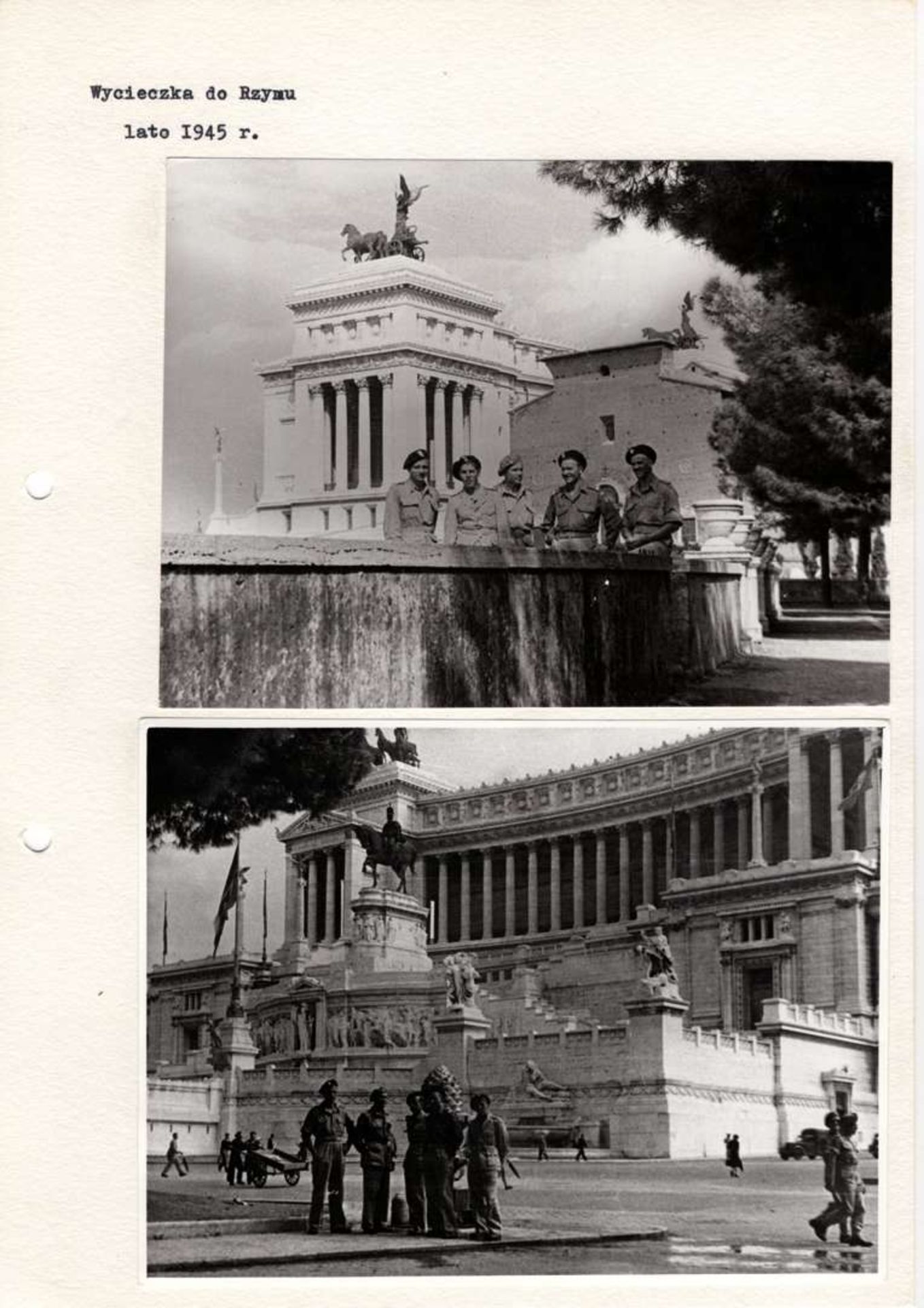 WW2 Polish Photo - Set of Photos by Lt. Jerzy Gołaszewski - Trip to Rome, summer 1945 - Image 2 of 5