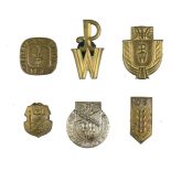 Polish People's Republic Set of Military Training and PW badges