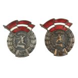 Polish People's Republic Set of two badges Spartakiad Polish Army 1953