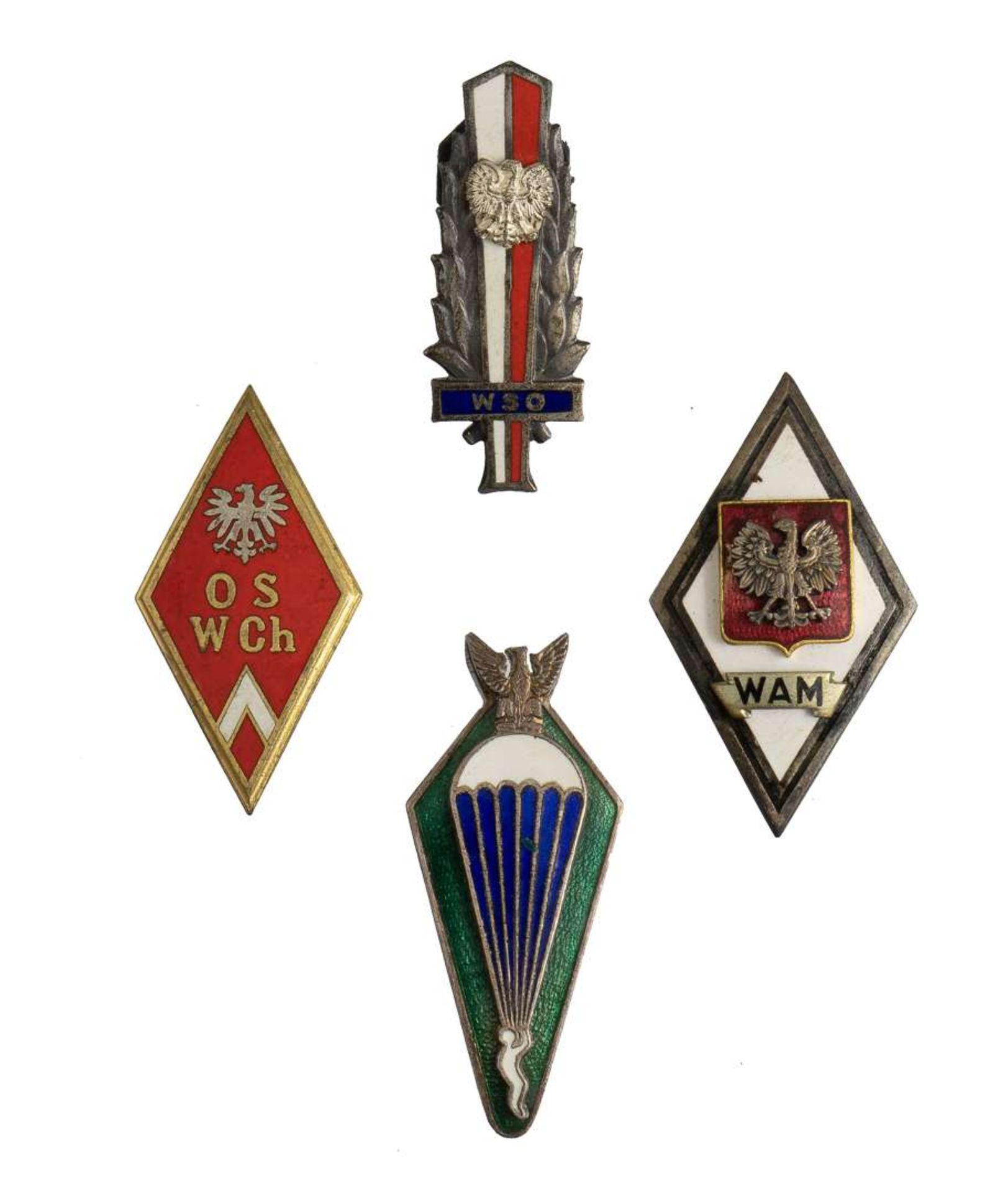 Polish People's Republic Badge Set WSO WAM OS Wch etc