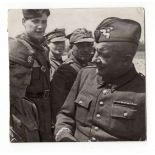 post-WW2 Polish Photo General Świerczewski & Officers of the 1st Division.