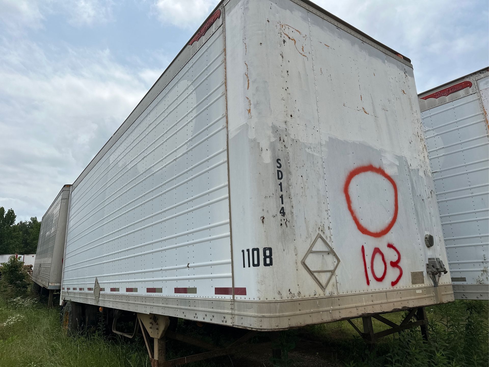 1997 Great Dane Van Trailer 8’6”x28’ Single Axle Model 7311 Has Title, VIN 1GRAA5618WB064708 - A $25