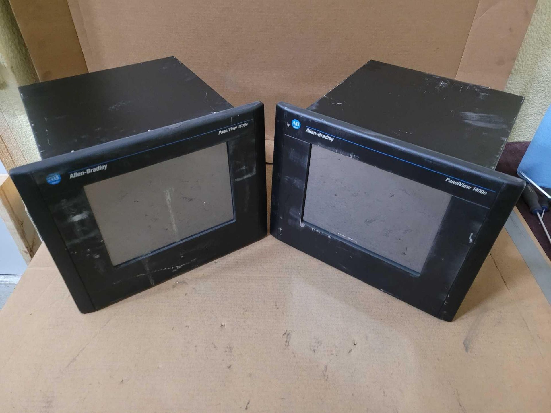 LOT OF 2 ALLEN BRADLEY 2711E-T14C6 /E PANELVIEW 1400E SCREEN