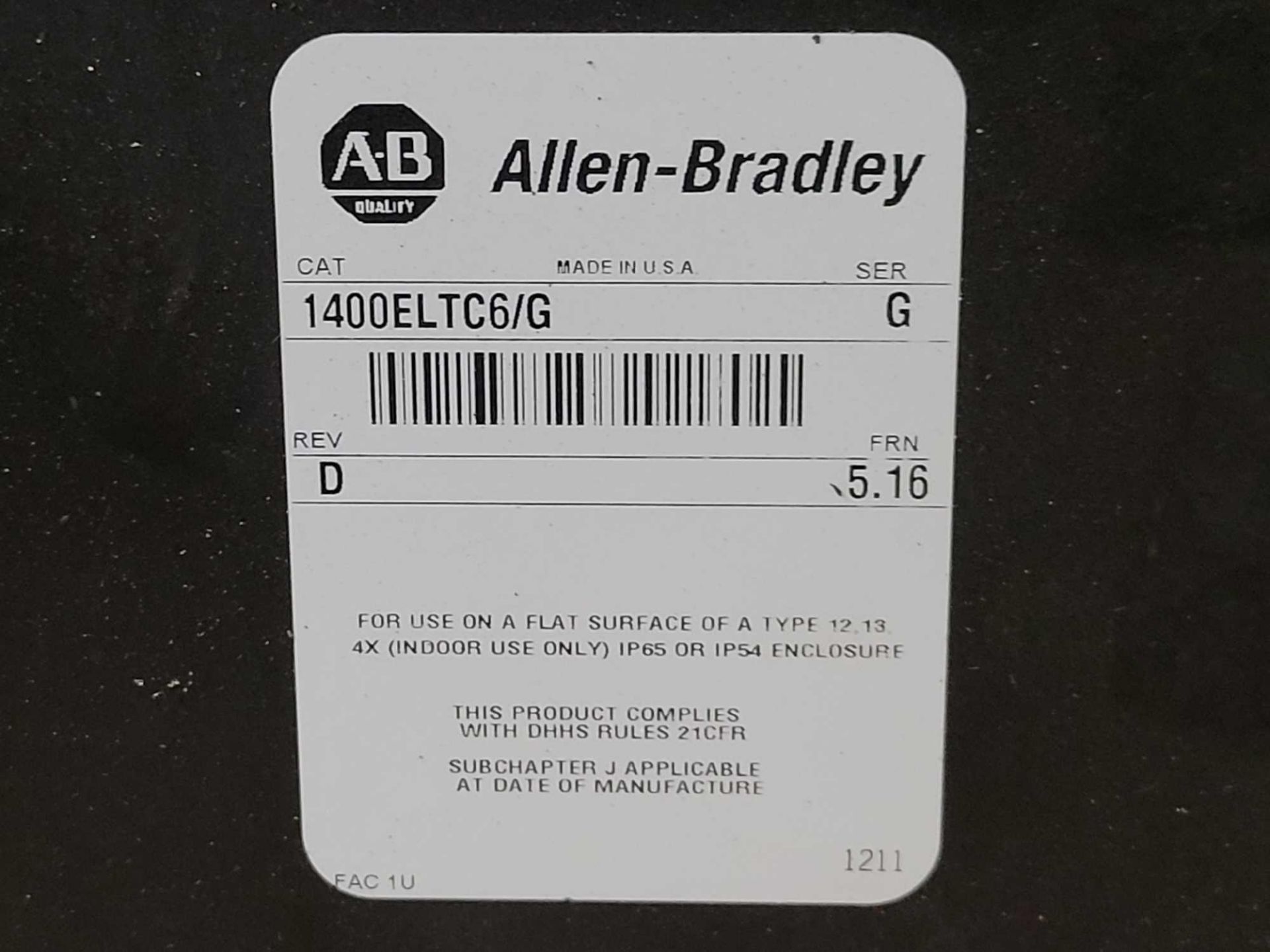 LOT OF 2 ALLEN BRADLEY PANELVIEW 1400E SCREEN [1] 1400ELTC6 /G [1] 2711E-T14C6 /G - Image 3 of 4