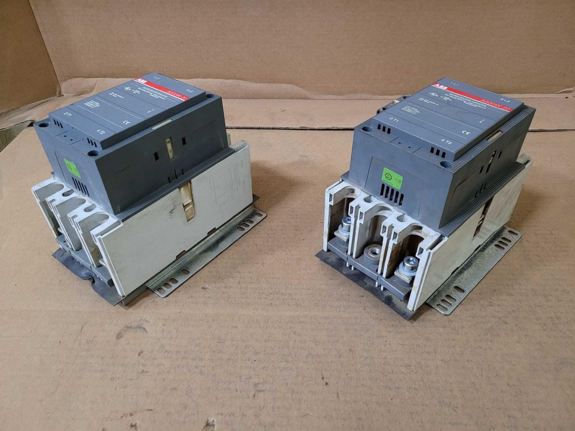 LOT OF 2 ABB A300W-20 WELDING ISOLATION CONTACTOR