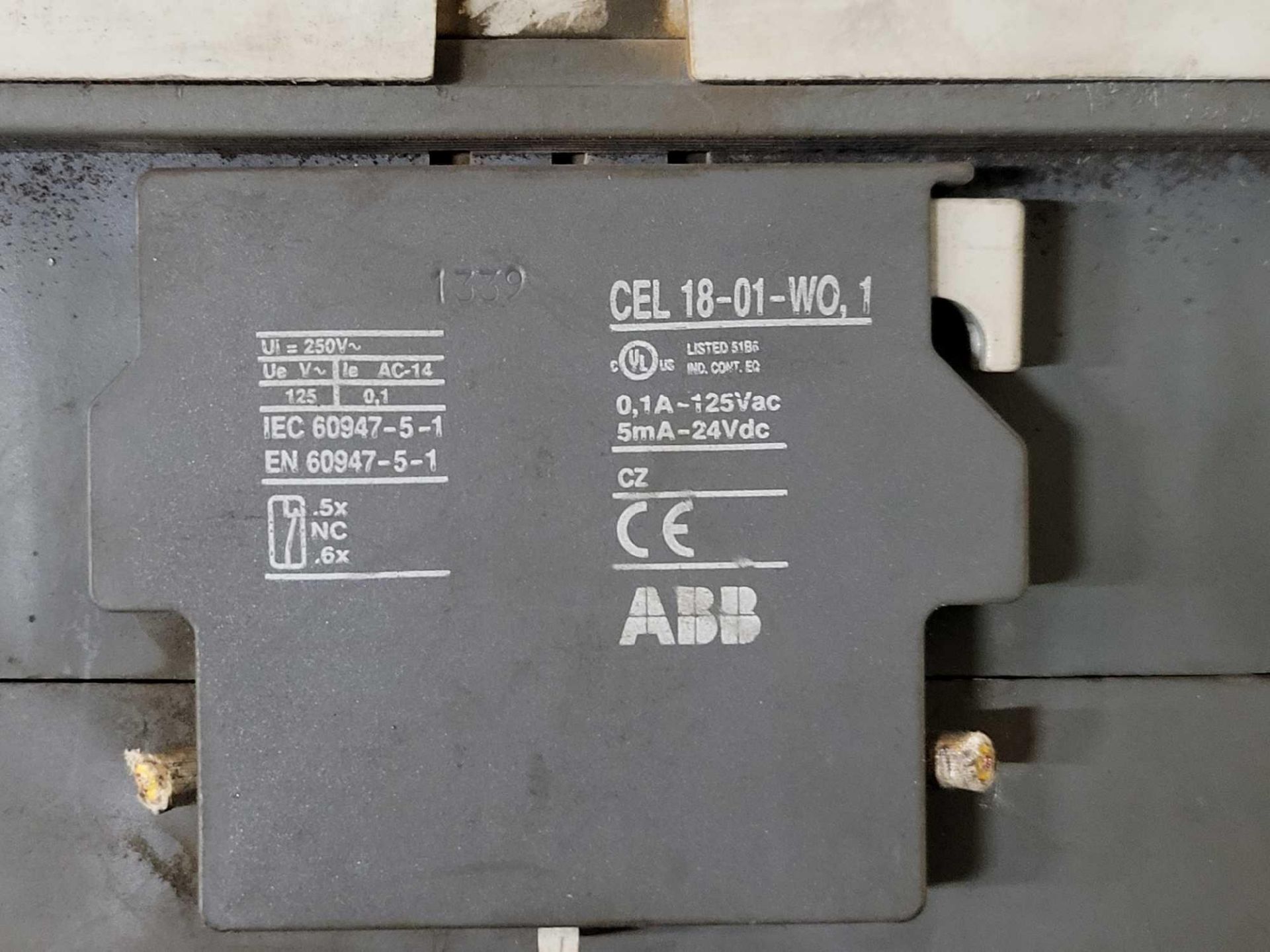 LOT OF 2 ABB A300W-20 WELDING ISOLATION CONTACTOR - Image 4 of 5