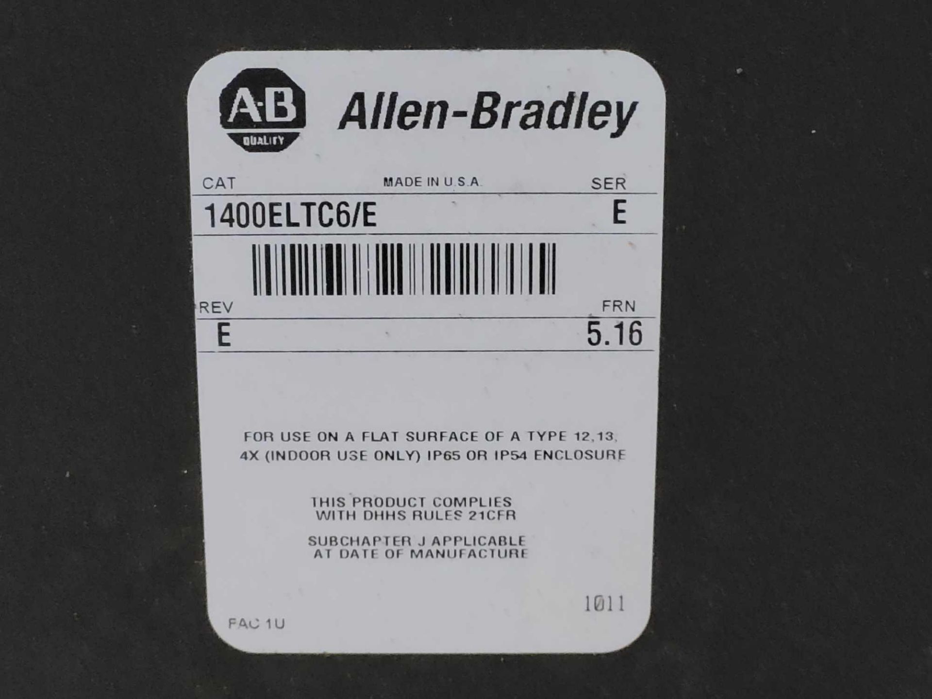 LOT OF 2 ALLEN BRADLEY 1400ELTC6 /E PANELVIEW 1400E SCREEN - Image 3 of 3