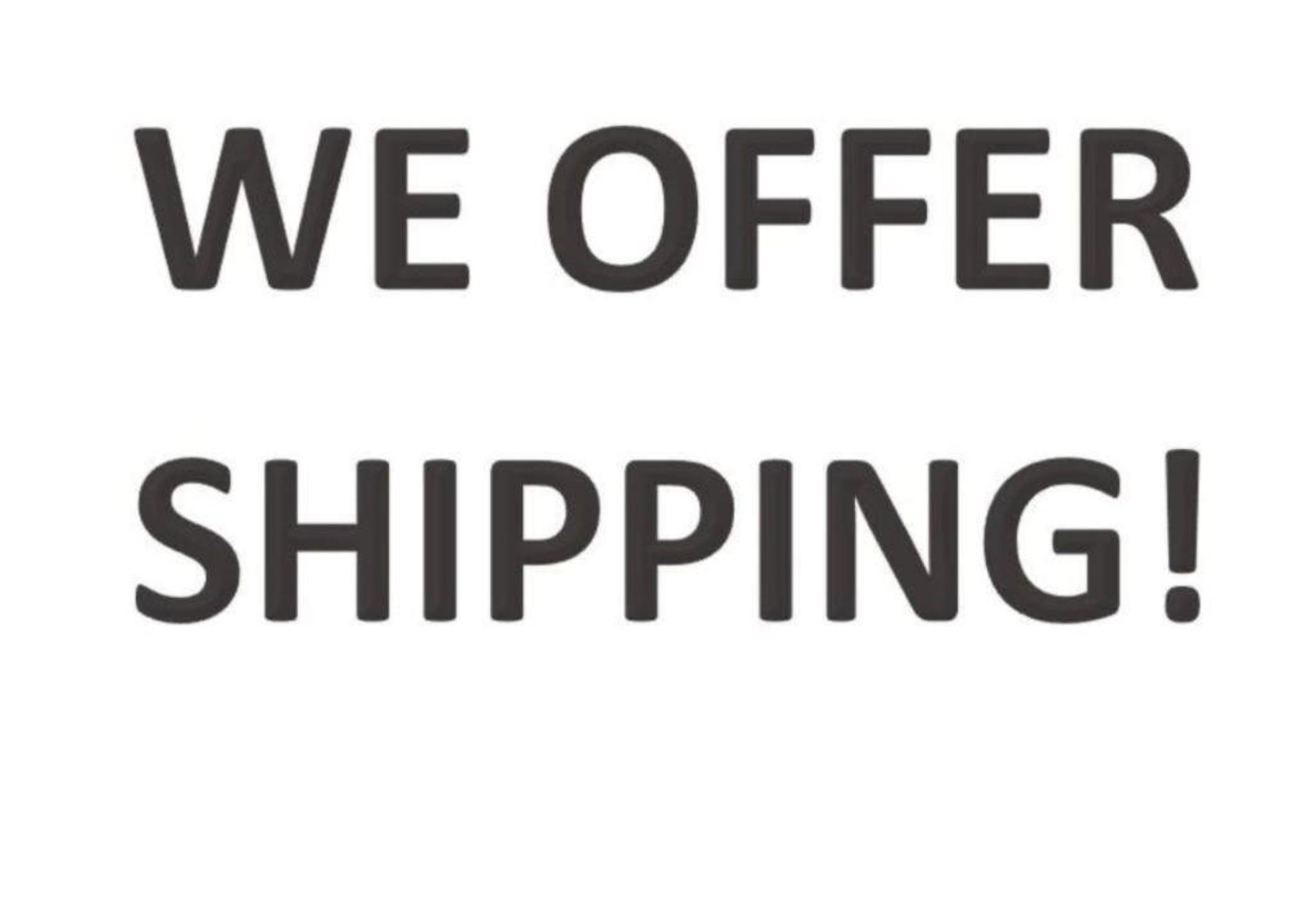 PICKUP OR SHIPPING OPTIONS: