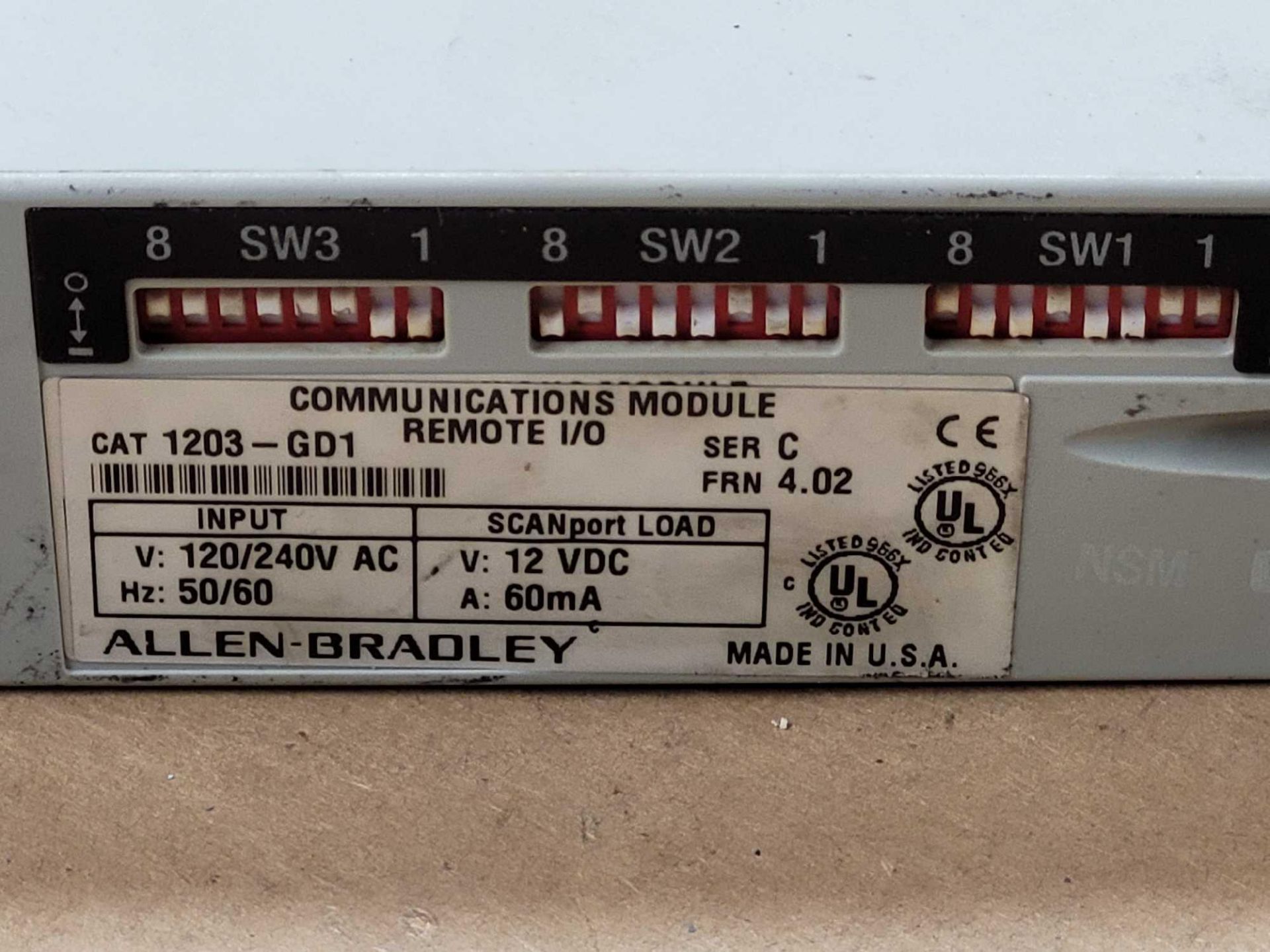 LOT OF 6 ALLEN BRADLEY 1203-GD1 /C COMMUNICATIONS MODULE - Image 2 of 3