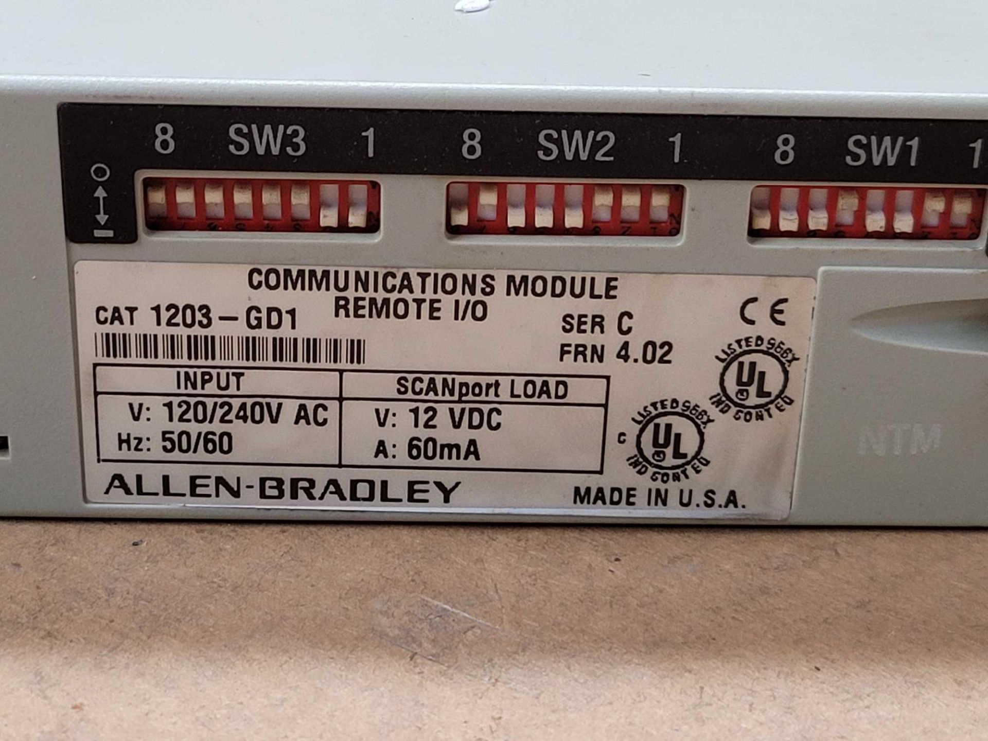 LOT OF 6 ALLEN BRADLEY 1203-GD1 /C COMMUNICATIONS MODULE - Image 2 of 3