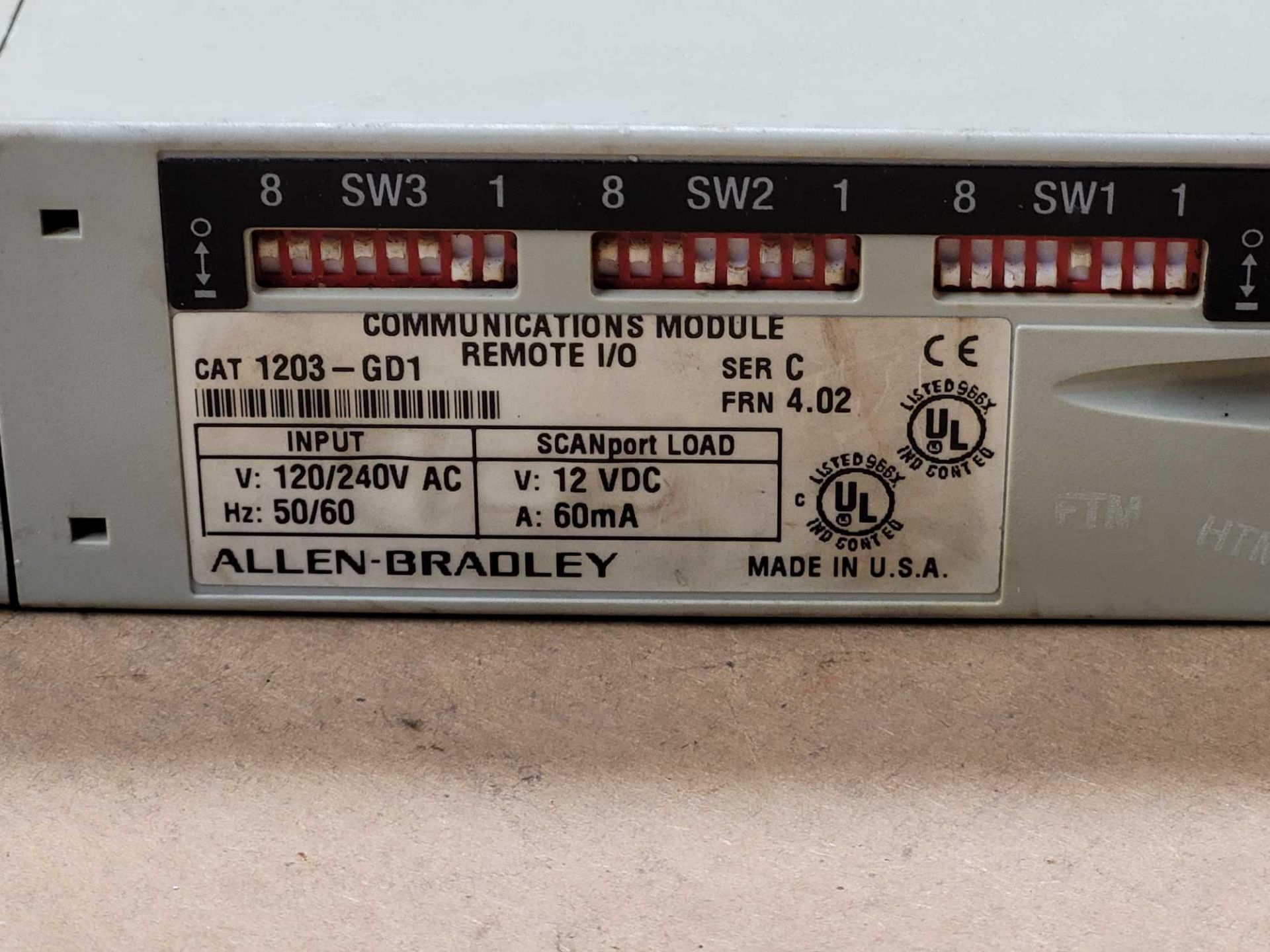 LOT OF 6 ALLEN BRADLEY 1203-GD1 /C COMMUNICATIONS MODULE - Image 2 of 3