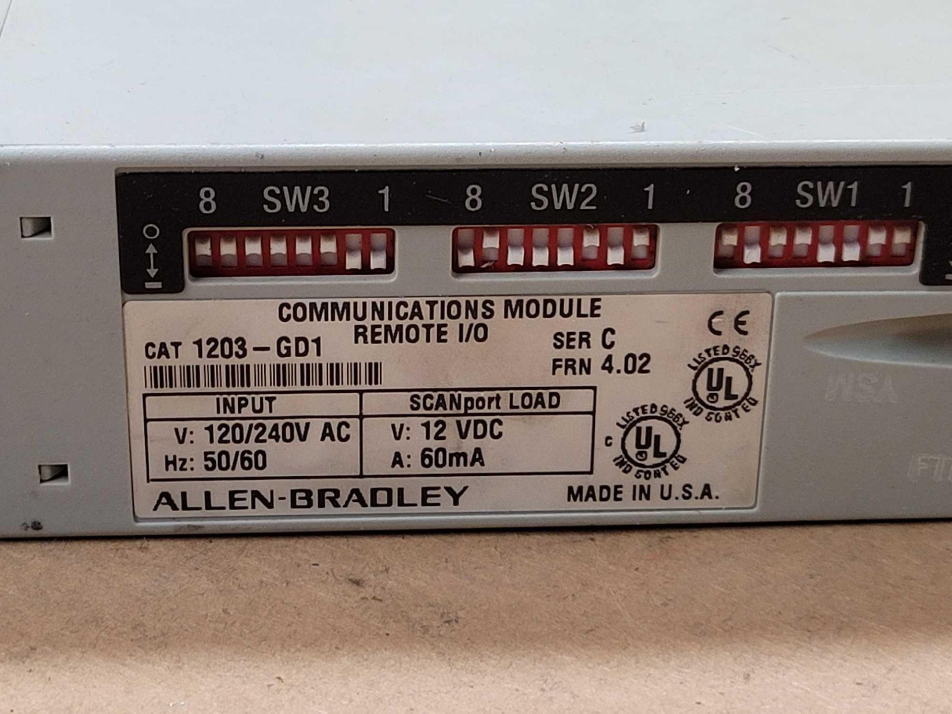 LOT OF 6 ALLEN BRADLEY 1203-GD1 /C COMMUNICATIONS MODULE - Image 2 of 3