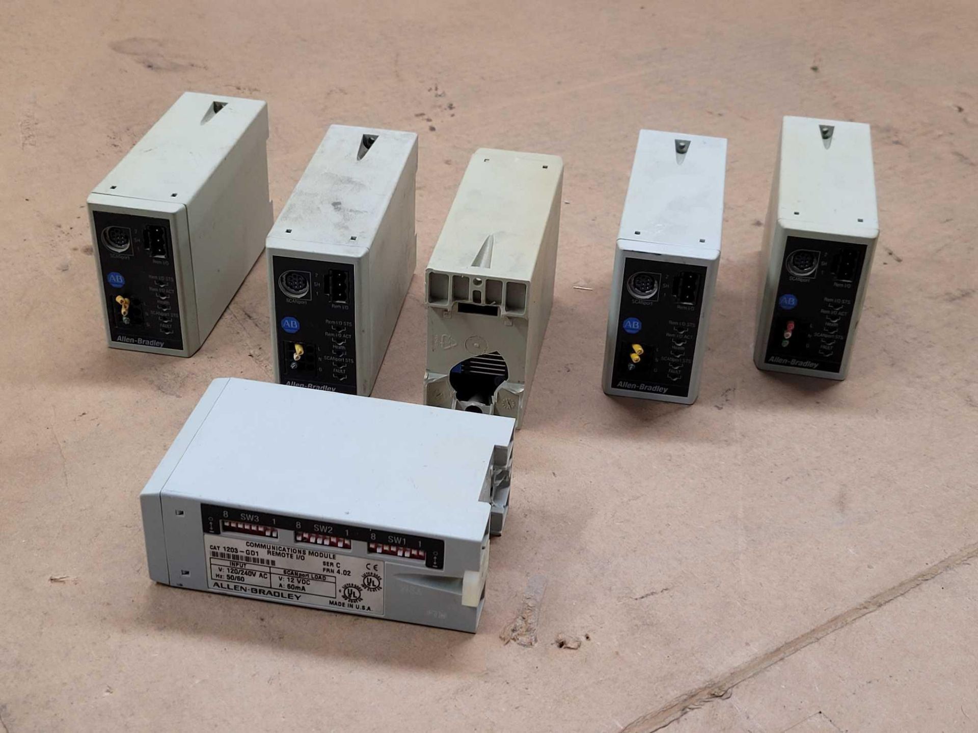 LOT OF 6 ALLEN BRADLEY 1203-GD1 /C COMMUNICATIONS MODULE