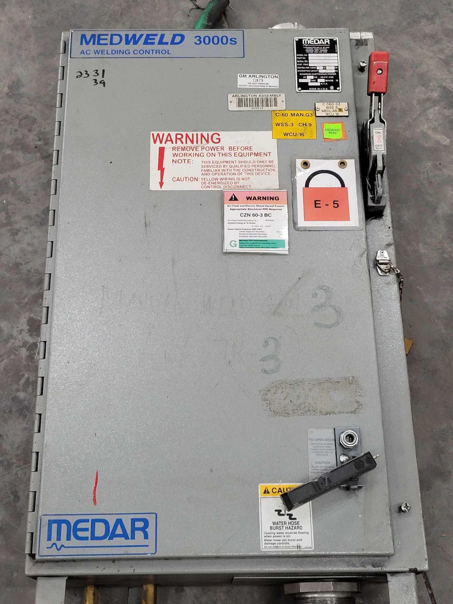MEDWELD 3000S AC WELDING CONTROL CABINET