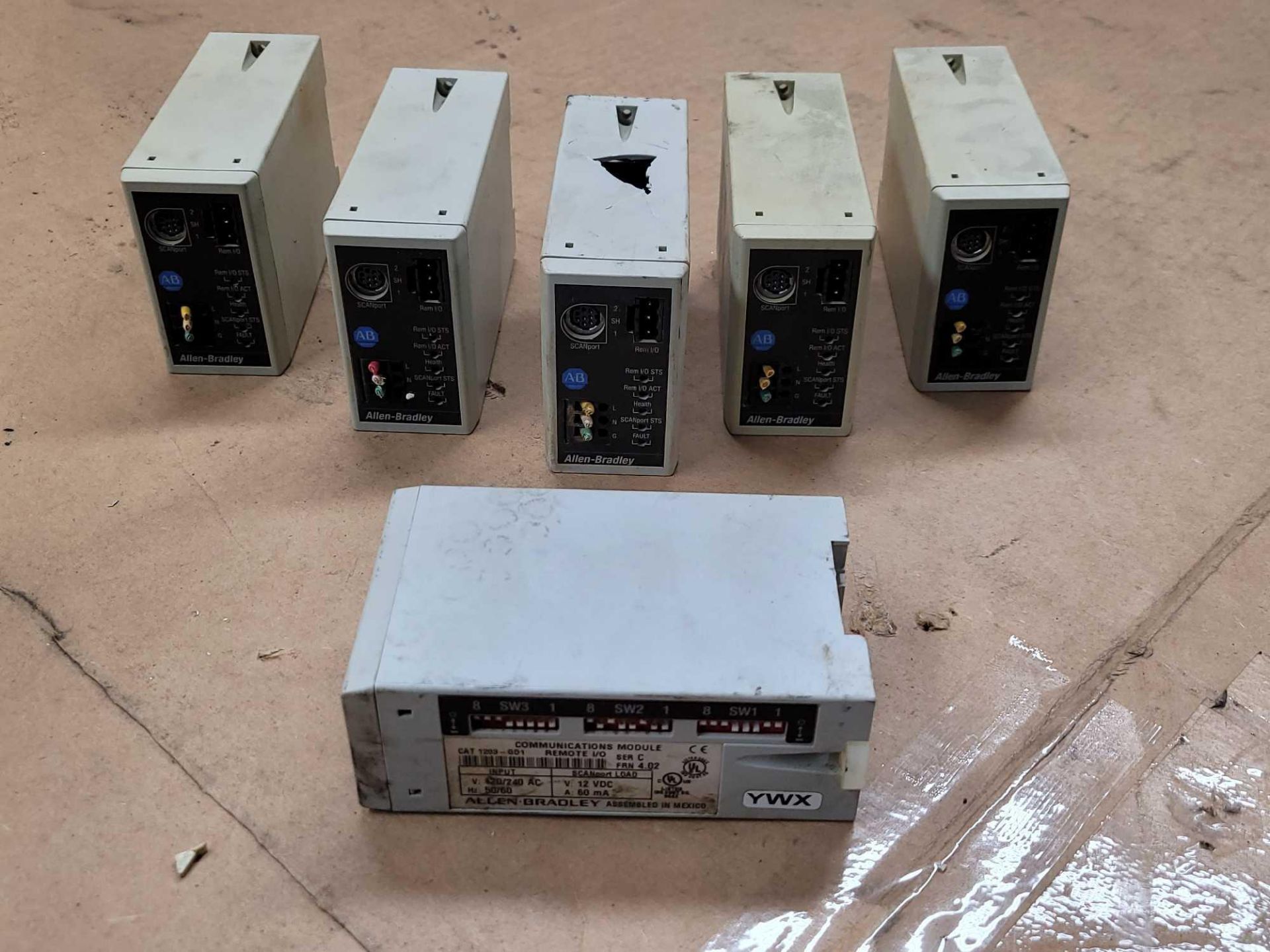 LOT OF 6 ALLEN BRADLEY 1203-GD1 /C COMMUNICATIONS MODULE