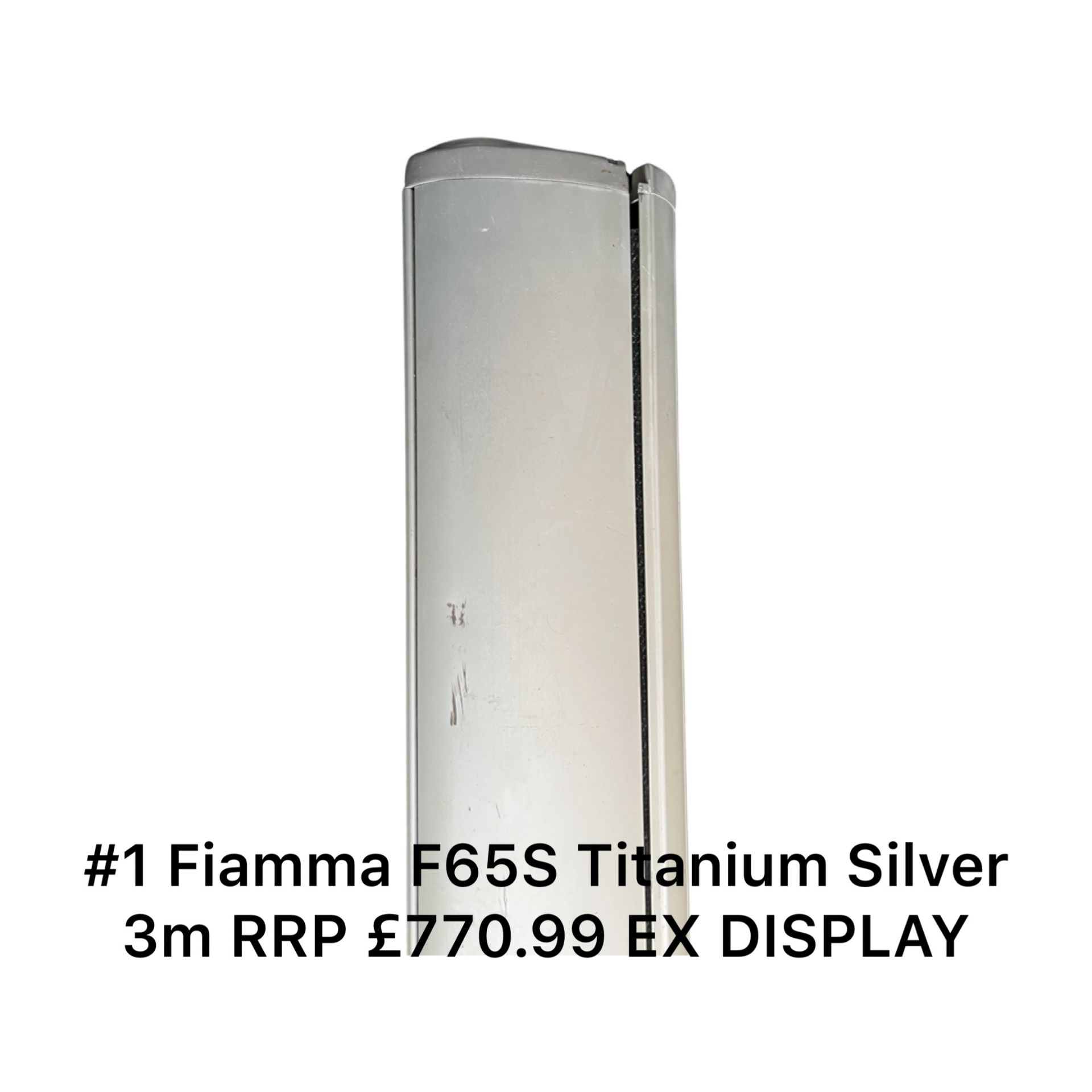 Fiamma F65S Titanium Silver 3m RRP £770.99 ex display *NO VAT*