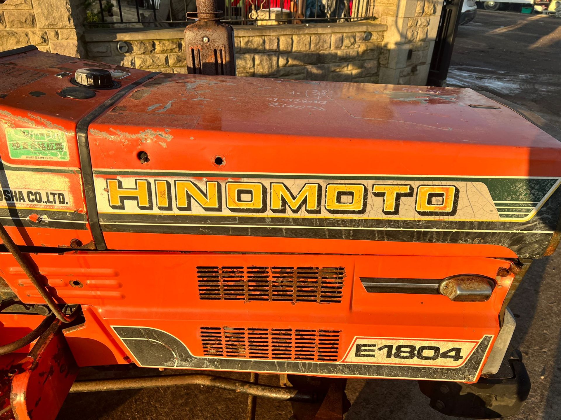 Hinomoto E1804 18HP 4WD Compact Tractor With Hinomoto PS1320 Rotavator/Tiller *PLUS VAT* - Image 8 of 15