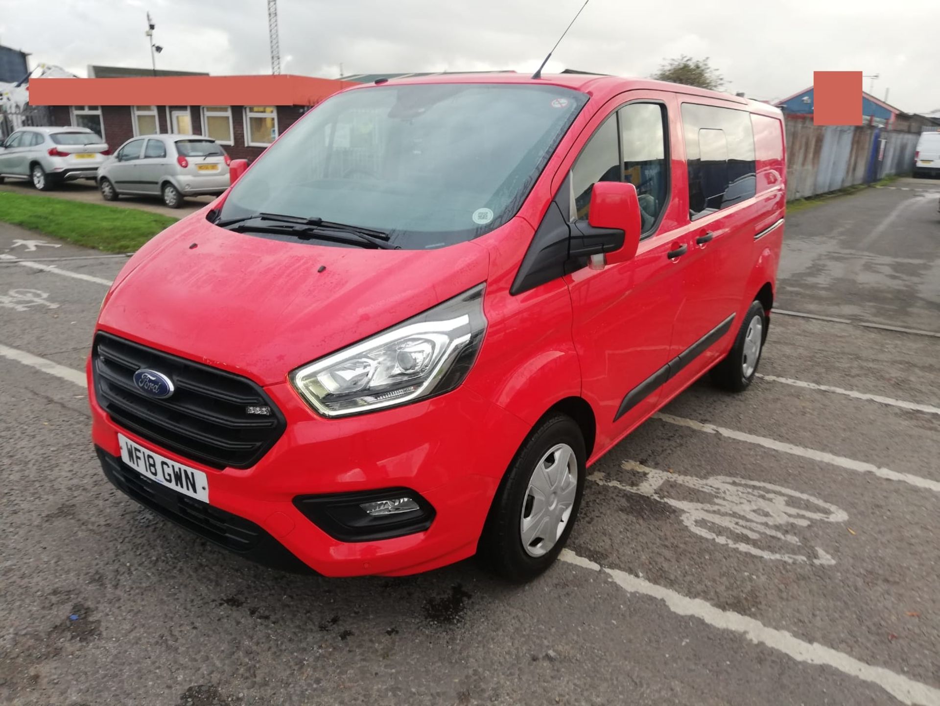 2018 FORD TRANSIT CUSTOM 320 TREND RED DOUBLE CAB - 120,000 MILES *PLUS VAT* - Image 3 of 12