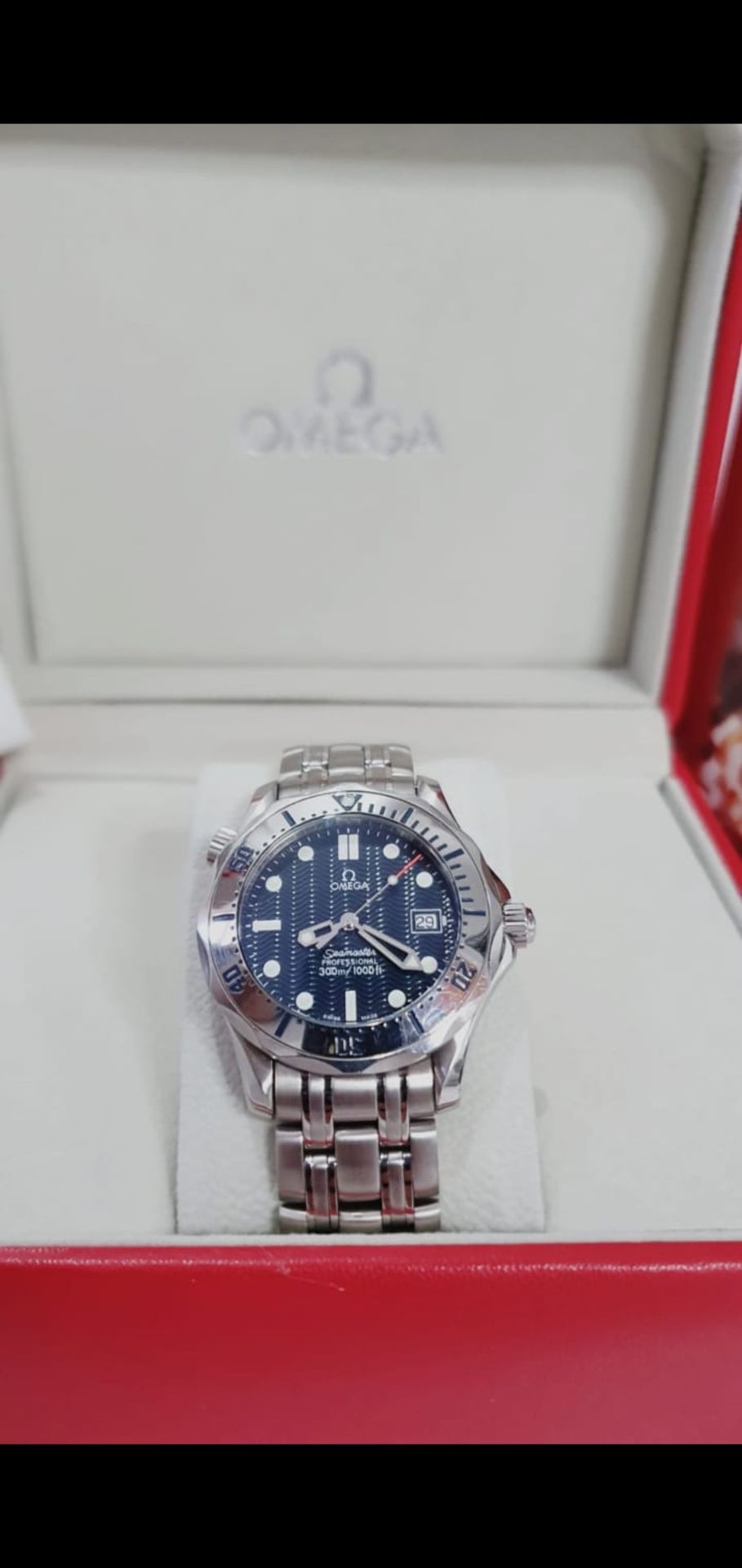 OMEGA SEAMASTER PROFESSIONAL 300m James Bond Navy Wave Dial Mens Watch *NO VAT* - Image 5 of 5