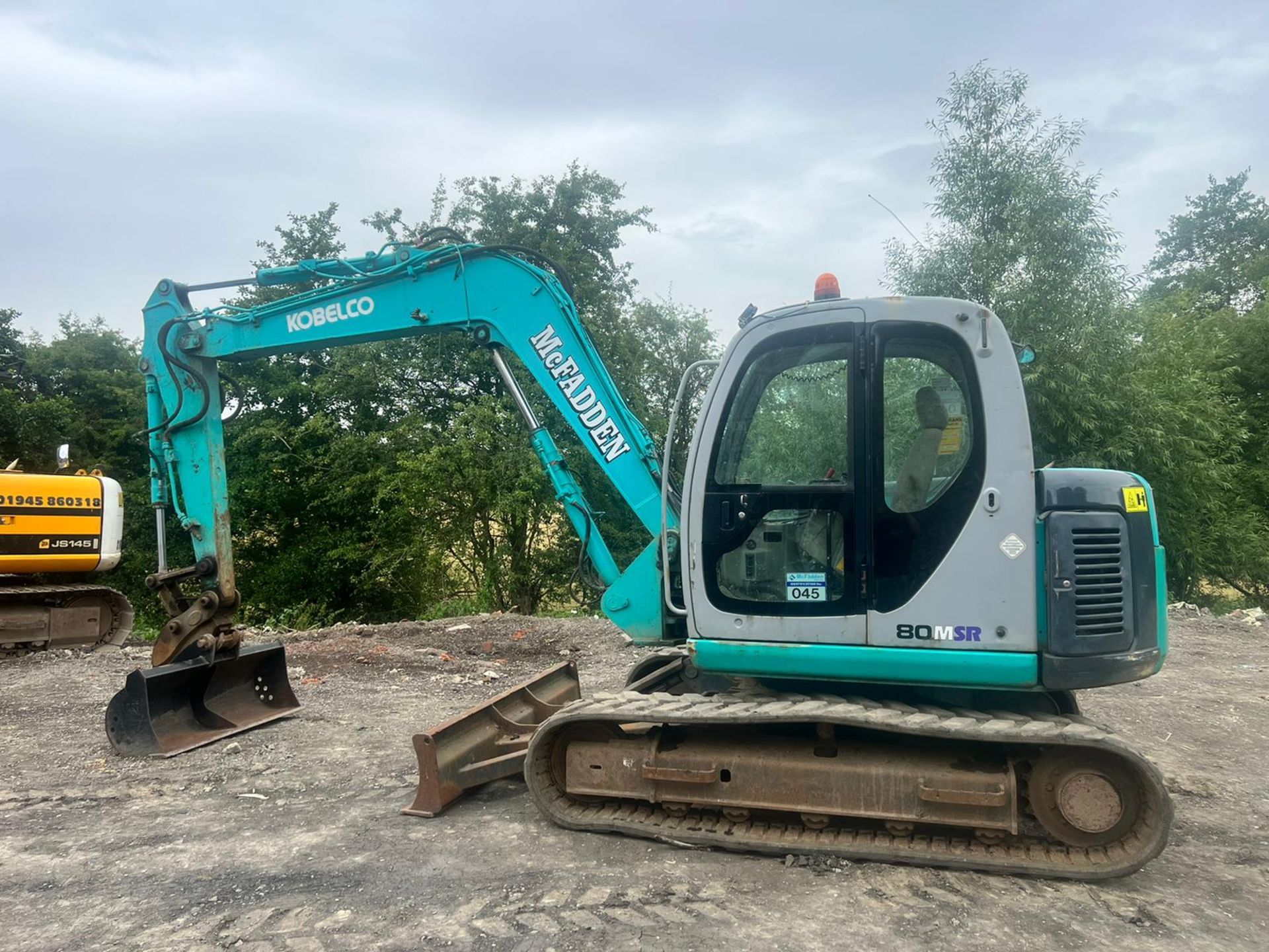 Kobelco 80MSR 8 Tonne Excavator With Blade, Runs Drives And Digs,Showing A Low 9117 Hours!*PLUS VAT* - Image 4 of 29
