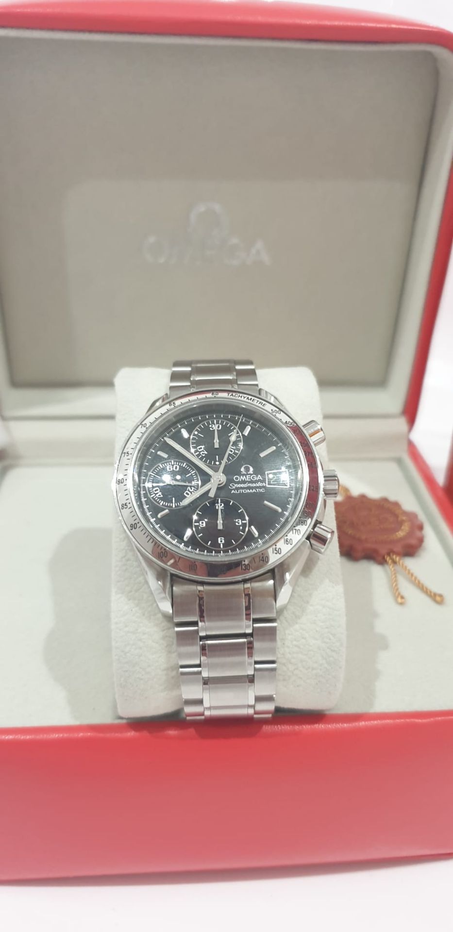 OMEGA SPEEDMASTER CHRONOGRAPH AUTOMATIC MENS SWISS WATCH, BOX NO VAT - Image 7 of 11