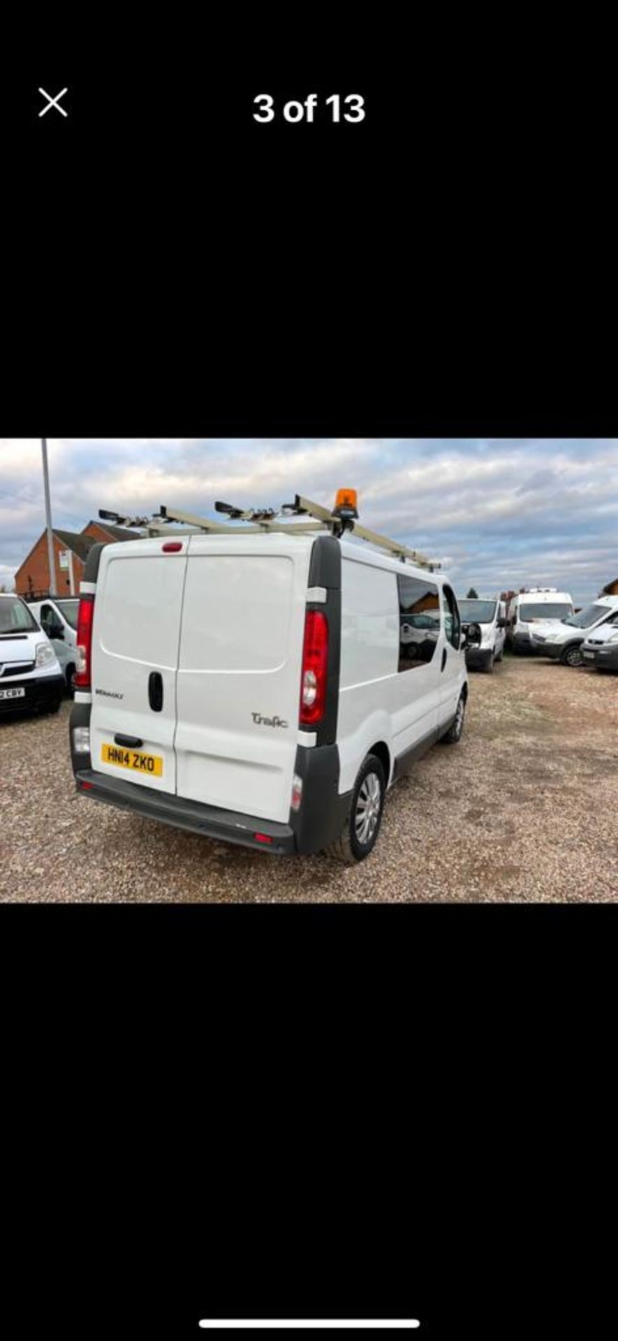 2014 RENAULT TRAFIC SL29 DCI WHITE PANEL VAN *NO VAT* - Image 4 of 13