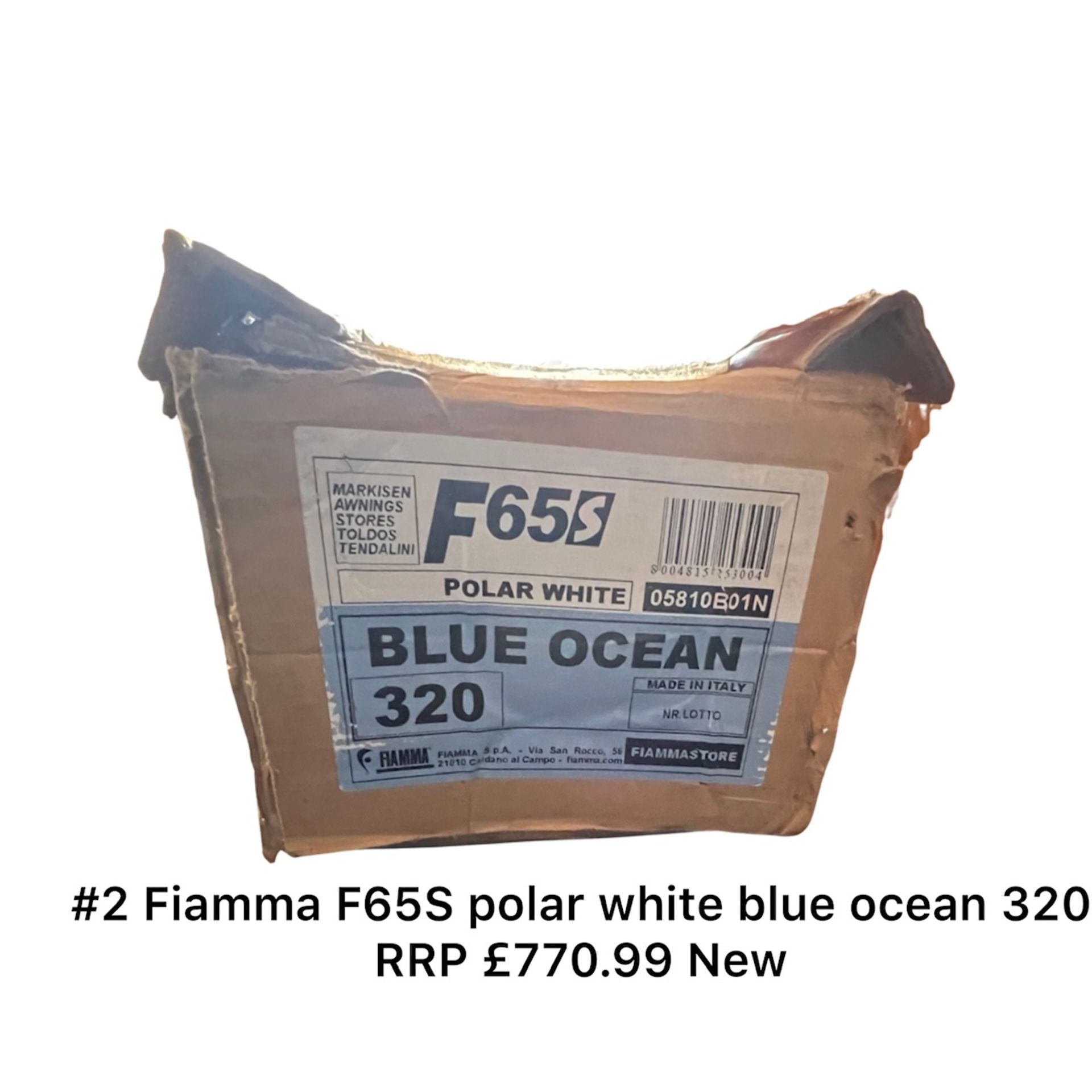 Fiamma F65S polar white blue ocean 320 *NO VAT* - Image 2 of 3