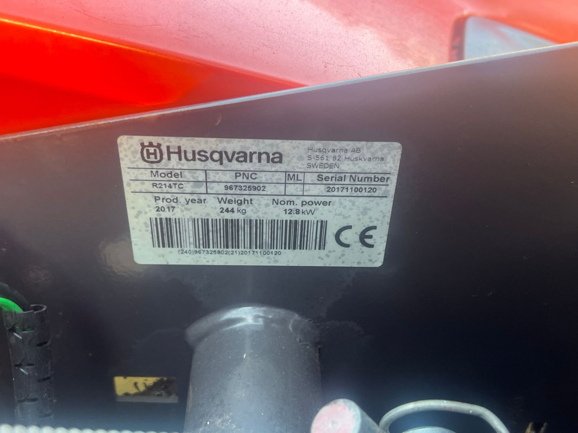 2017 HUSQARNA R214TC RIDE ON LAWN MOWER *PLUS VAT* - Image 5 of 9