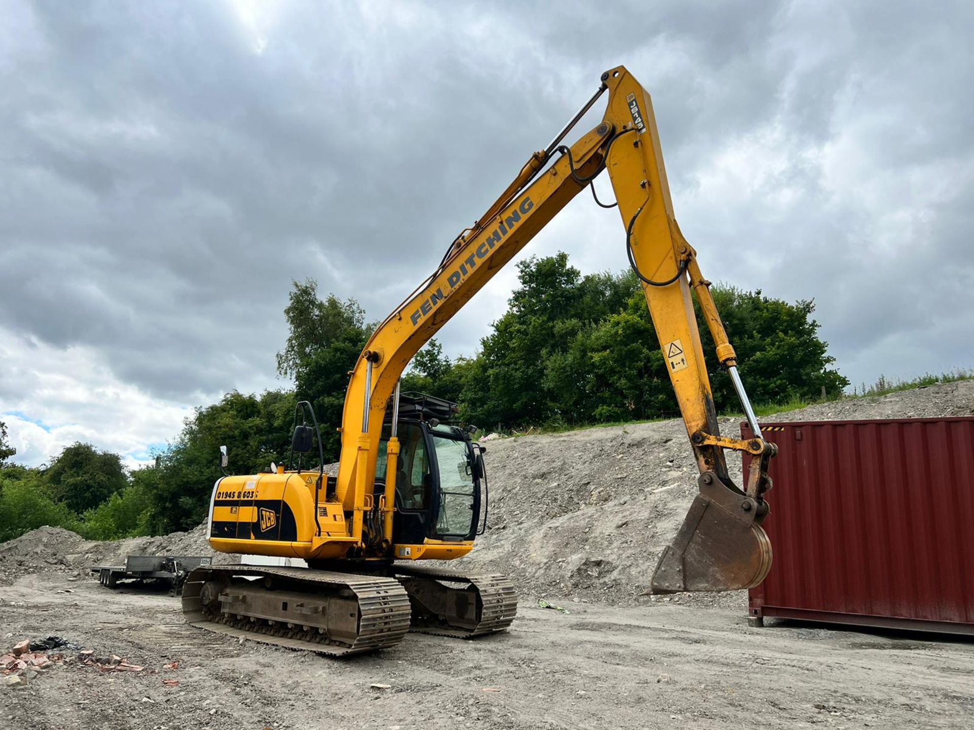 2007 JCB JS145 14.5 Tonne Excavator With Long Reach Boom *PLUS VAT*