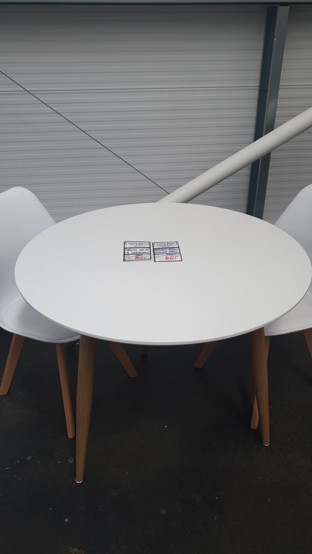 DINING TABLE SET WITH TWO CHAIRS RRP £280 *PLUS VAT* - Image 2 of 4
