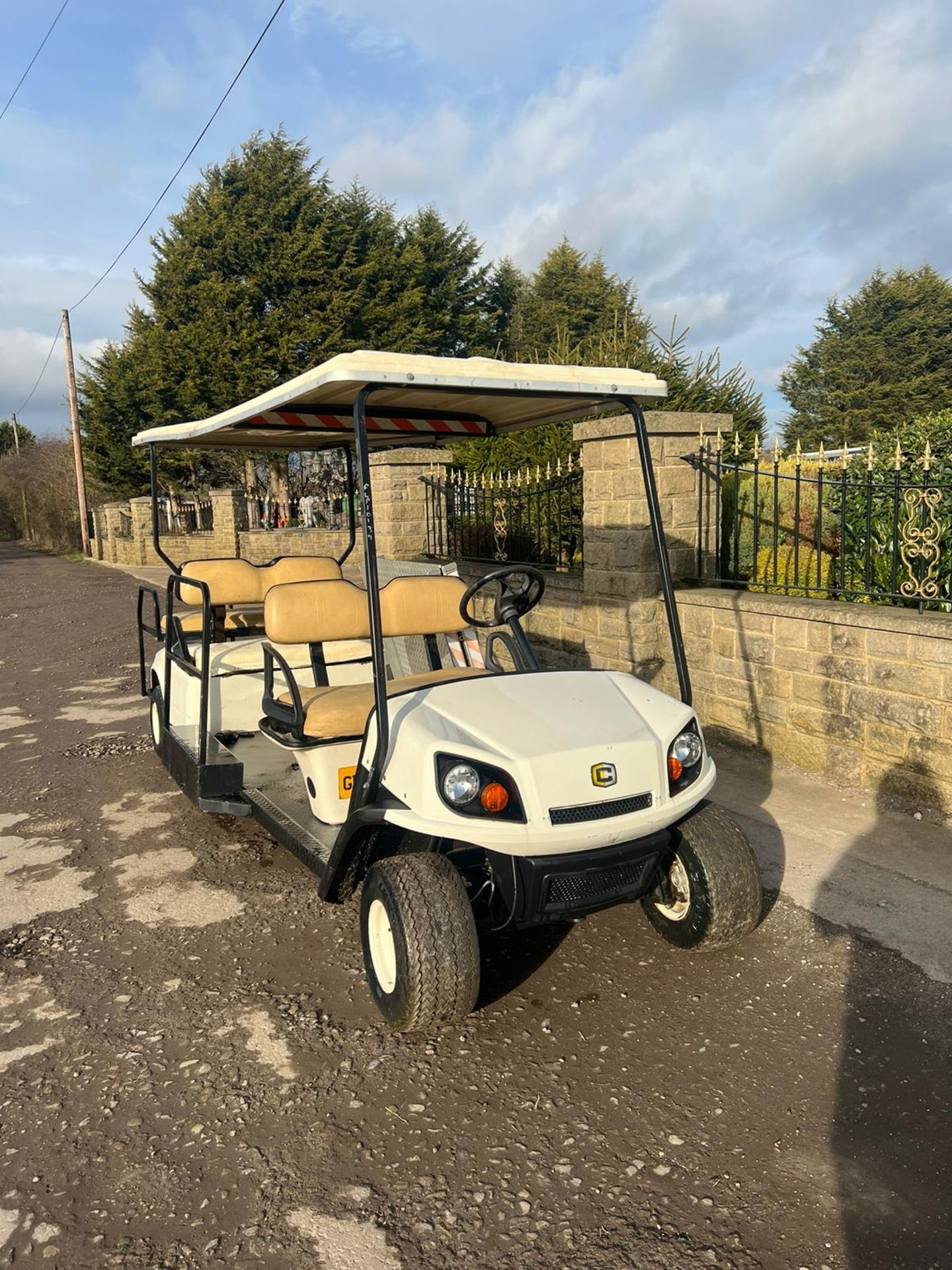 6 seater petrol golf buggy with wheel chair ramp and tie down points *PLUS VAT* - Image 2 of 10