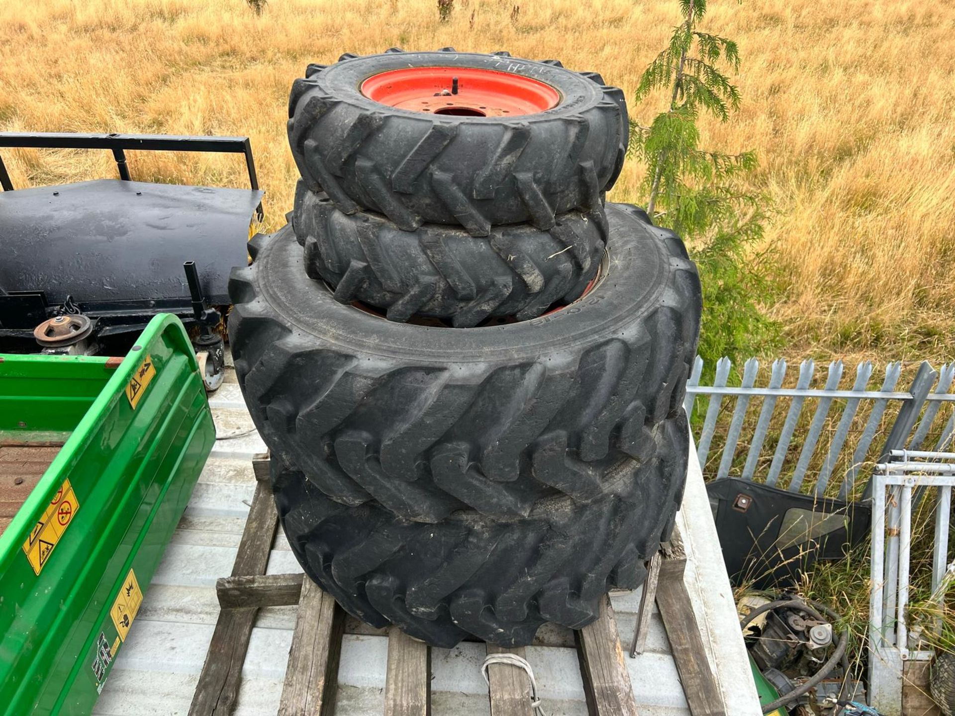 Full Set Of Kubota ST30 Tyres And Rims *NO VAT* - Image 7 of 11