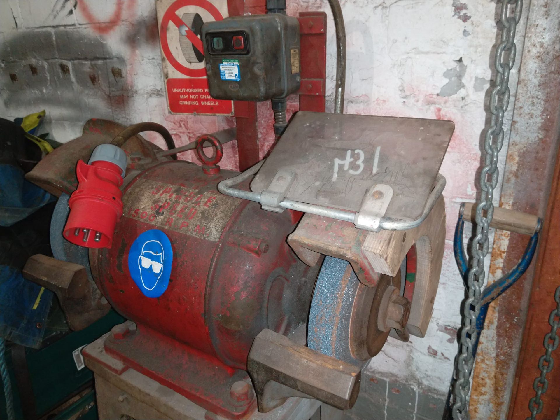 Heavy duty industrial offhand grinder, three phase *NO VAT*