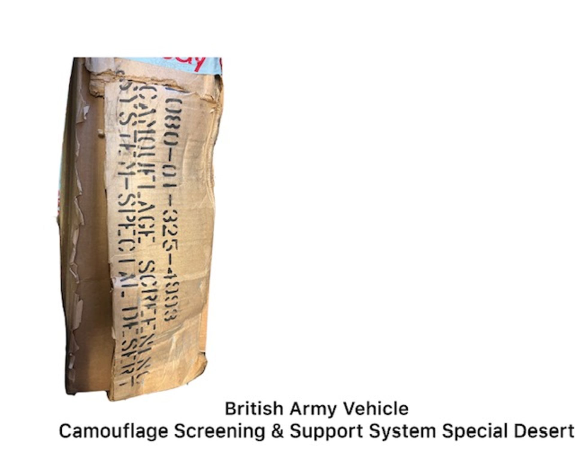 British Army Vehicle Camouflage Screening & Support System Special Desert *NO VAT*