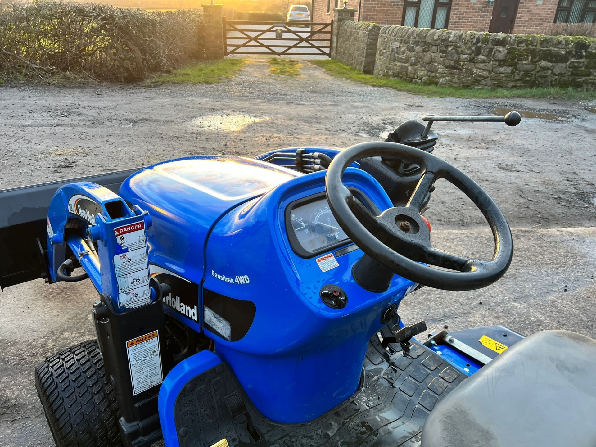 TZ25DA 25HP 4WD Compact Tractor With 54” Underslung Deck, Front Loader And Matev Rear Collector - Image 17 of 34