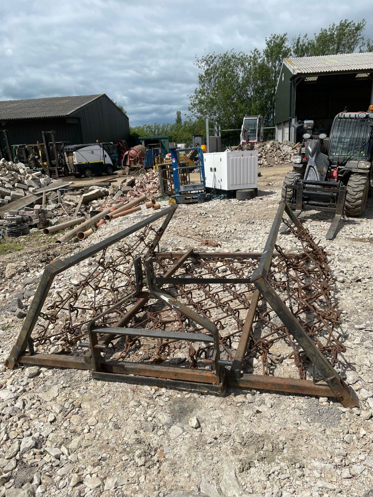 14 FOOT COMPACT TRACTOR CHAIN HARROWS, IN WORKING ORDER *PLUS VAT* - Image 2 of 4