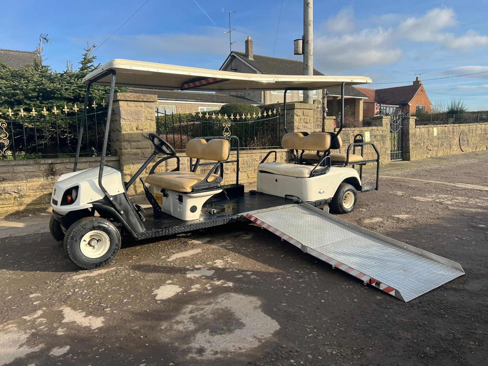 6 seater petrol golf buggy with wheel chair ramp and tie down points *PLUS VAT* - Image 6 of 10