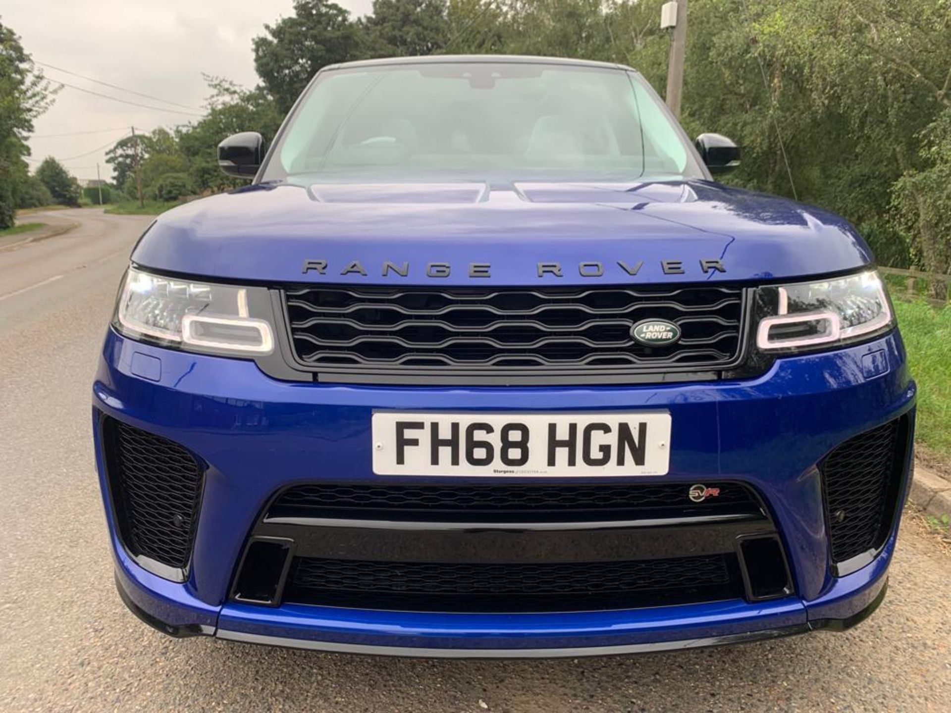 2018 LAND ROVER RANGE ROVER SPORT SVR S/C AUTO BLUE SUV ESTATE *NO VAT* - Image 2 of 31