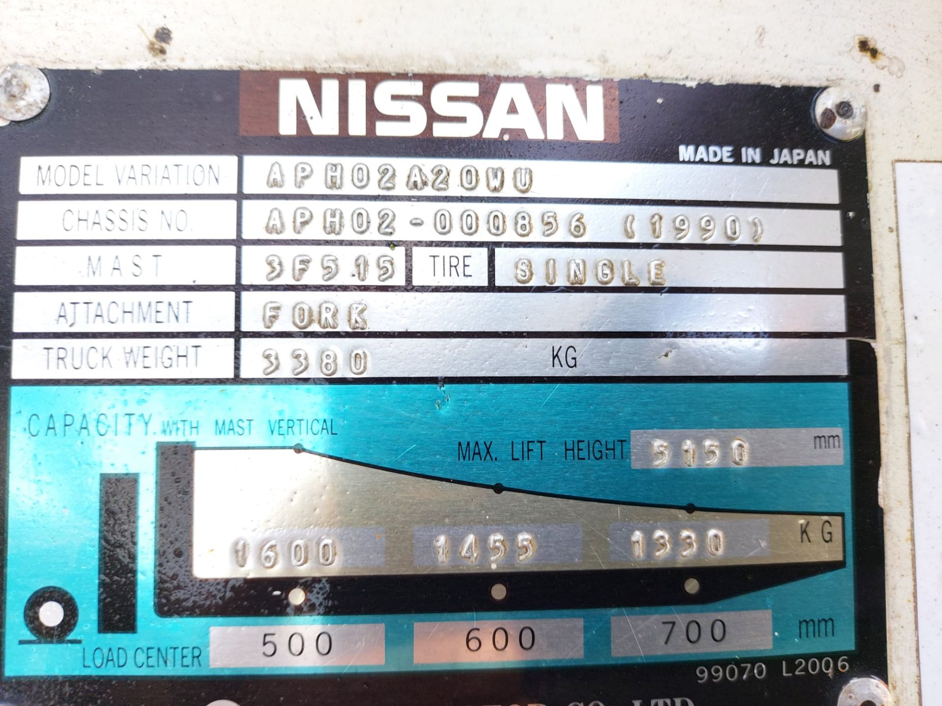 NISSAN FORKLIFT *NO VAT* - Image 15 of 15