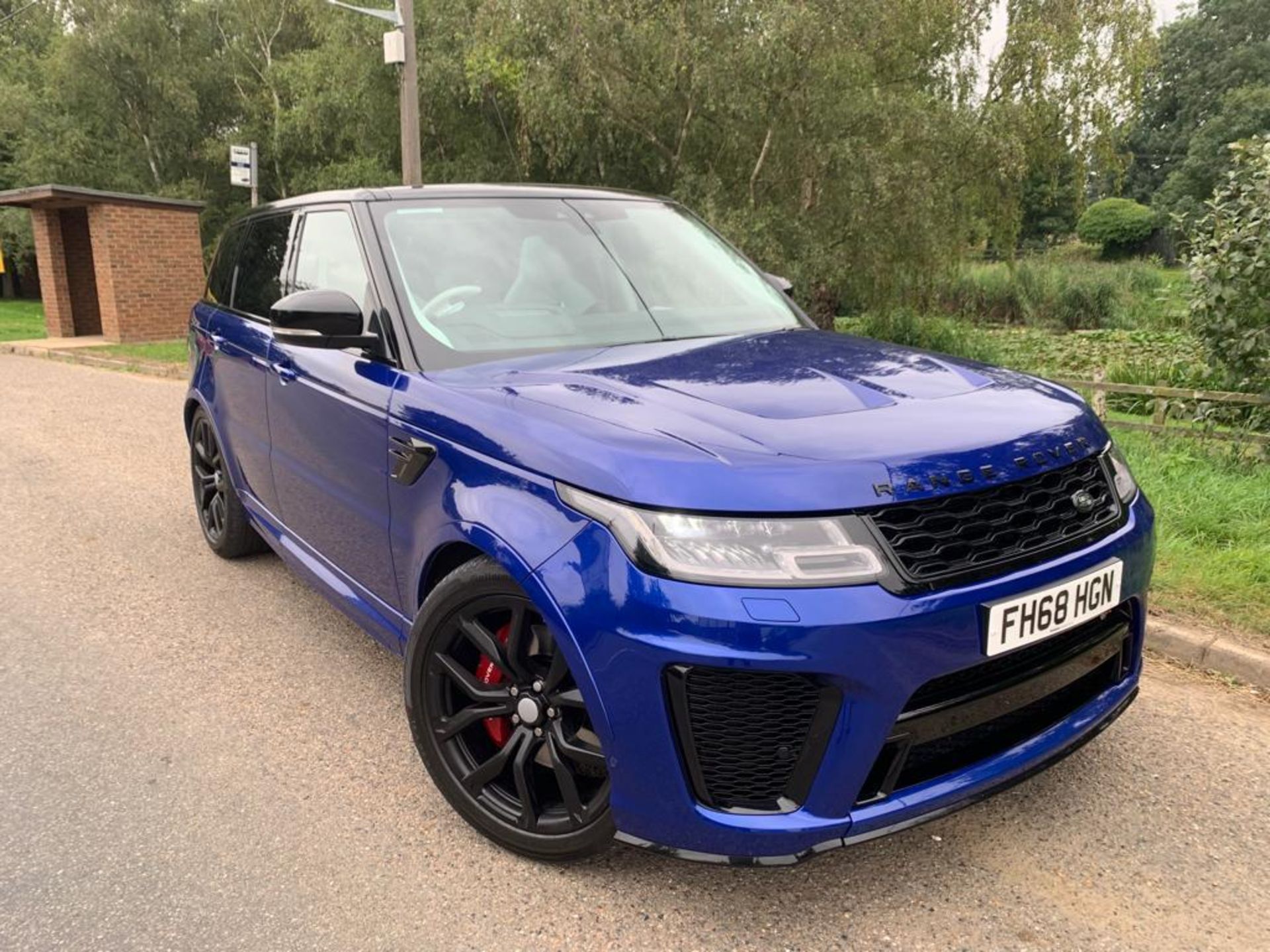 2018 LAND ROVER RANGE ROVER SPORT SVR S/C AUTO BLUE SUV ESTATE *NO VAT*