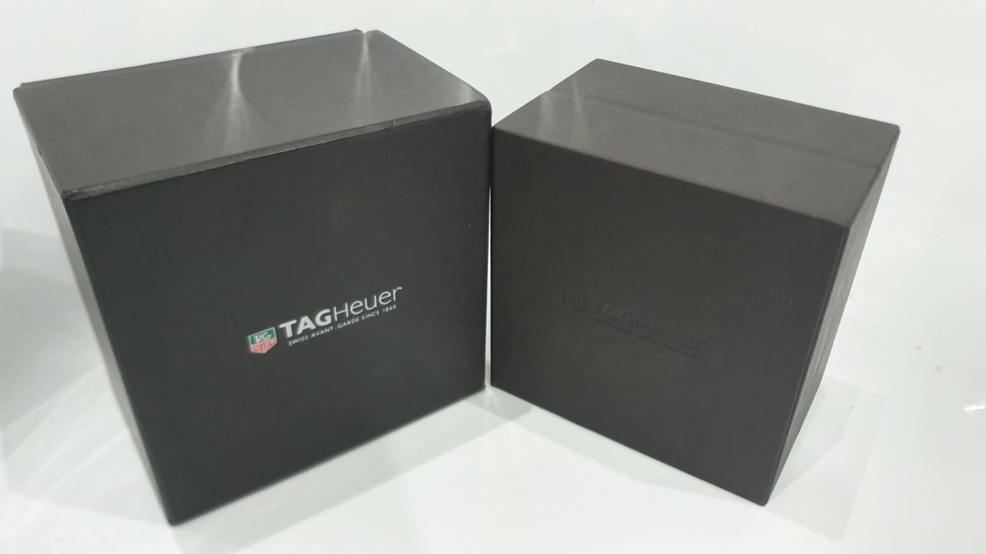 TAG HEUER MONACO CALIBRE 6 AUTOMATIC MENS BLACK WATCH WITH BOX & GUARANTEE CARD *NO VAT* - Image 10 of 14