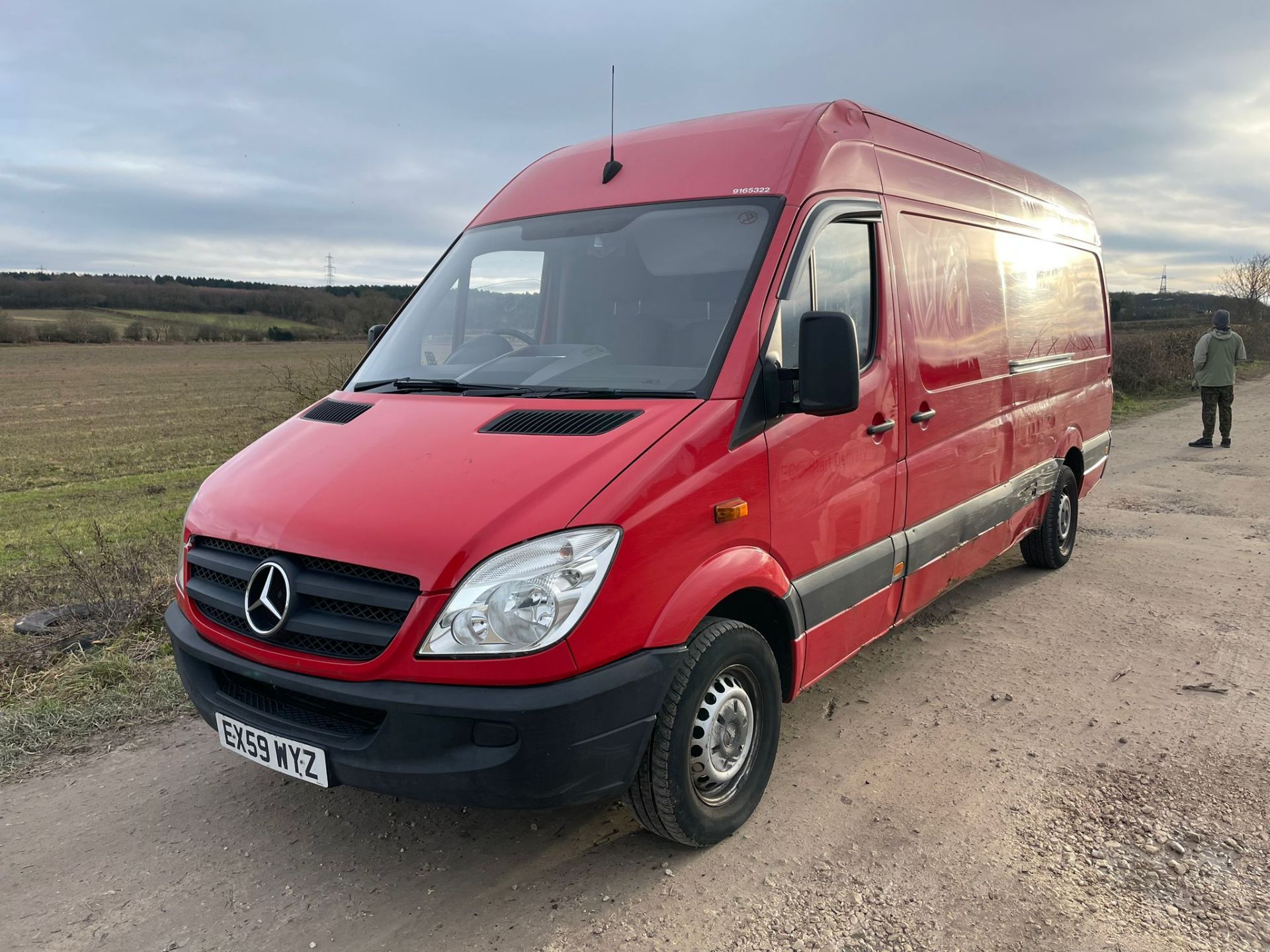 2009 MERCEDES SPRINTER 311 CDI LWB RED PANEL VAN *NO VAT* - Image 7 of 17