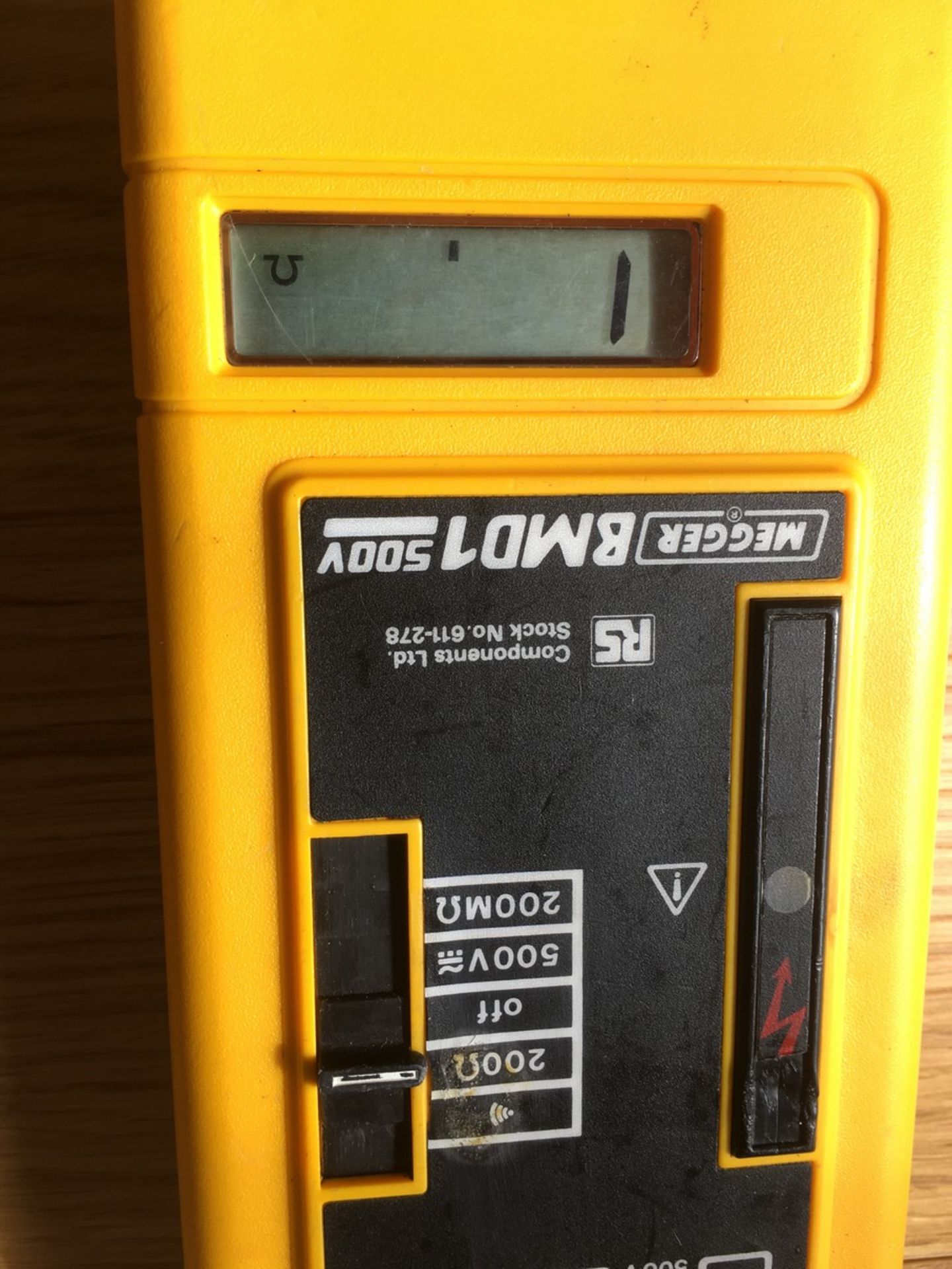 MEGGER BMD1 500V VOLTMETER *NO VAT* - Image 3 of 3