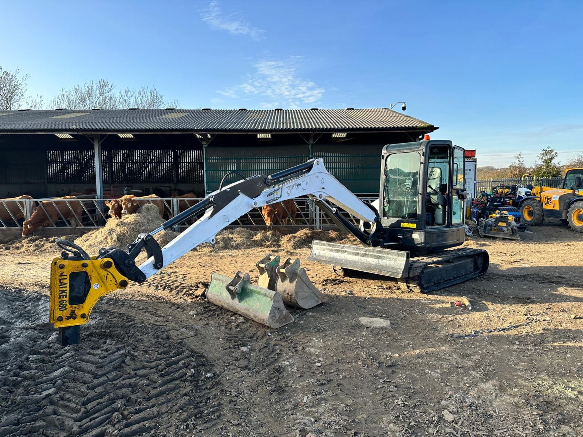 2013 Bobcat E45 4.5 Ton Excavator With Biliakie 680 Rock Breaker *PLUS VAT* - Image 3 of 24