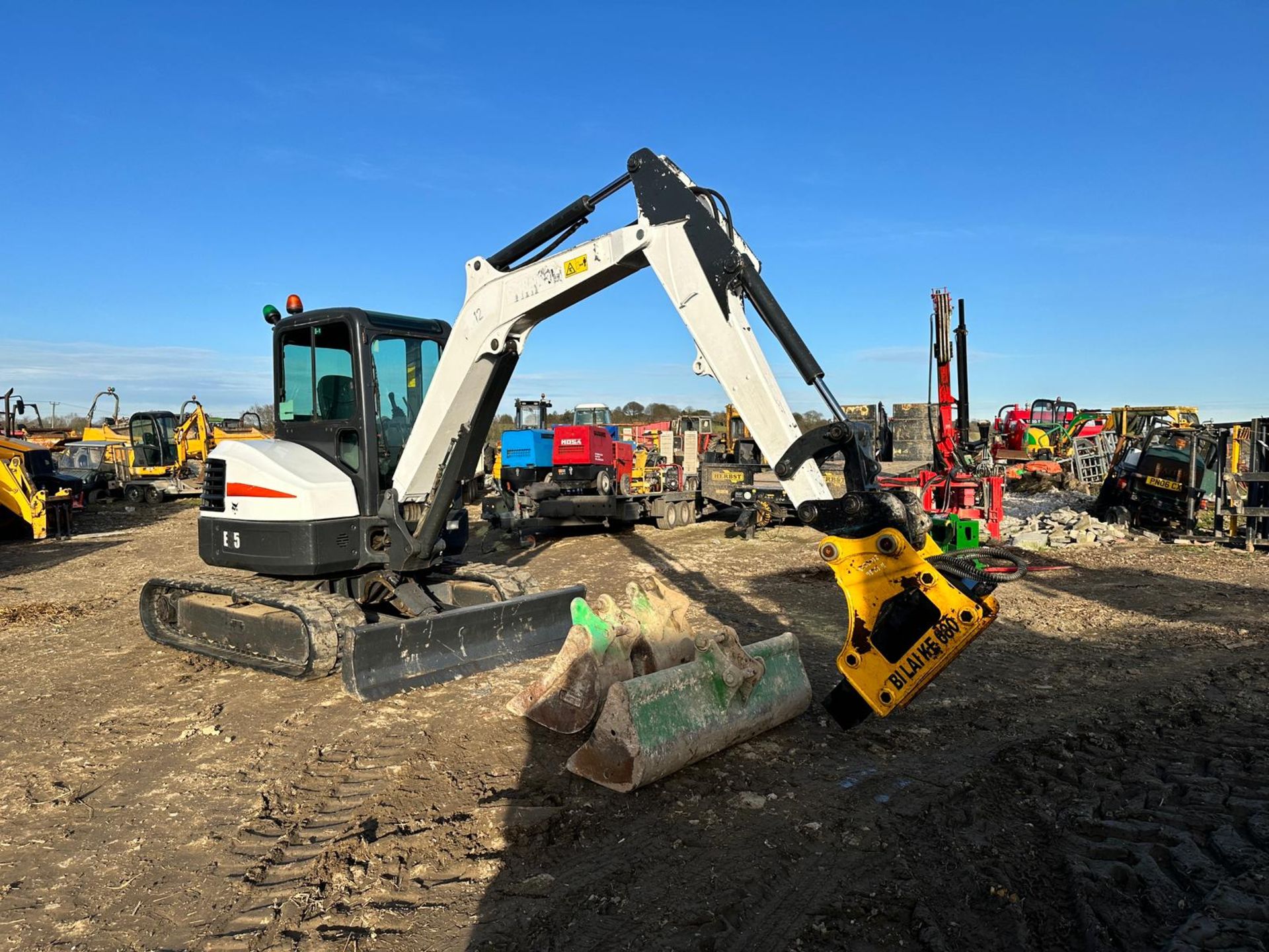 2013 Bobcat E45 4.5 Ton Excavator With Biliakie 680 Rock Breaker *PLUS VAT*