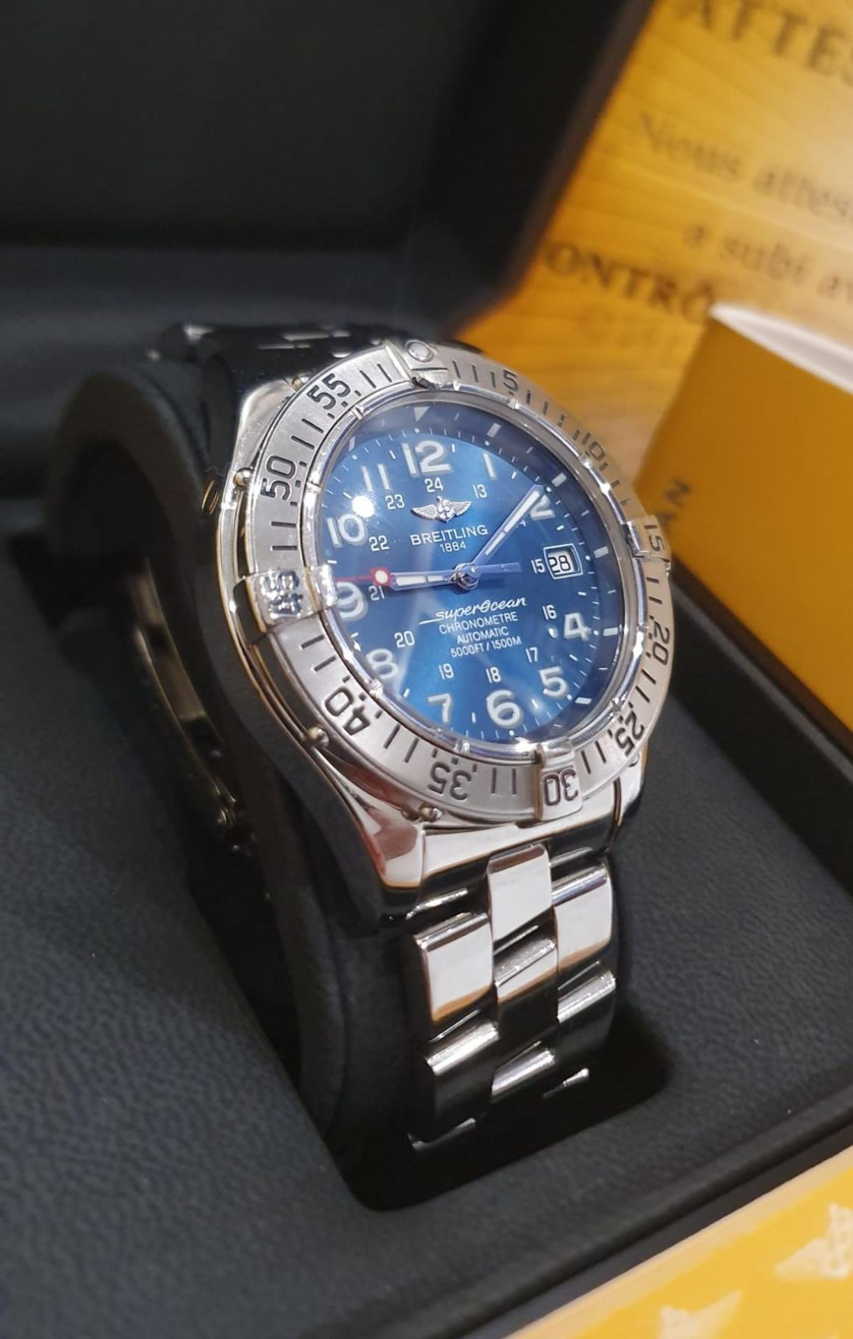 BREITLING SUPEROCEAN 43mm Chronometre Automatic Box & Papers Mens Swiss Watch NO VAT - Image 3 of 10